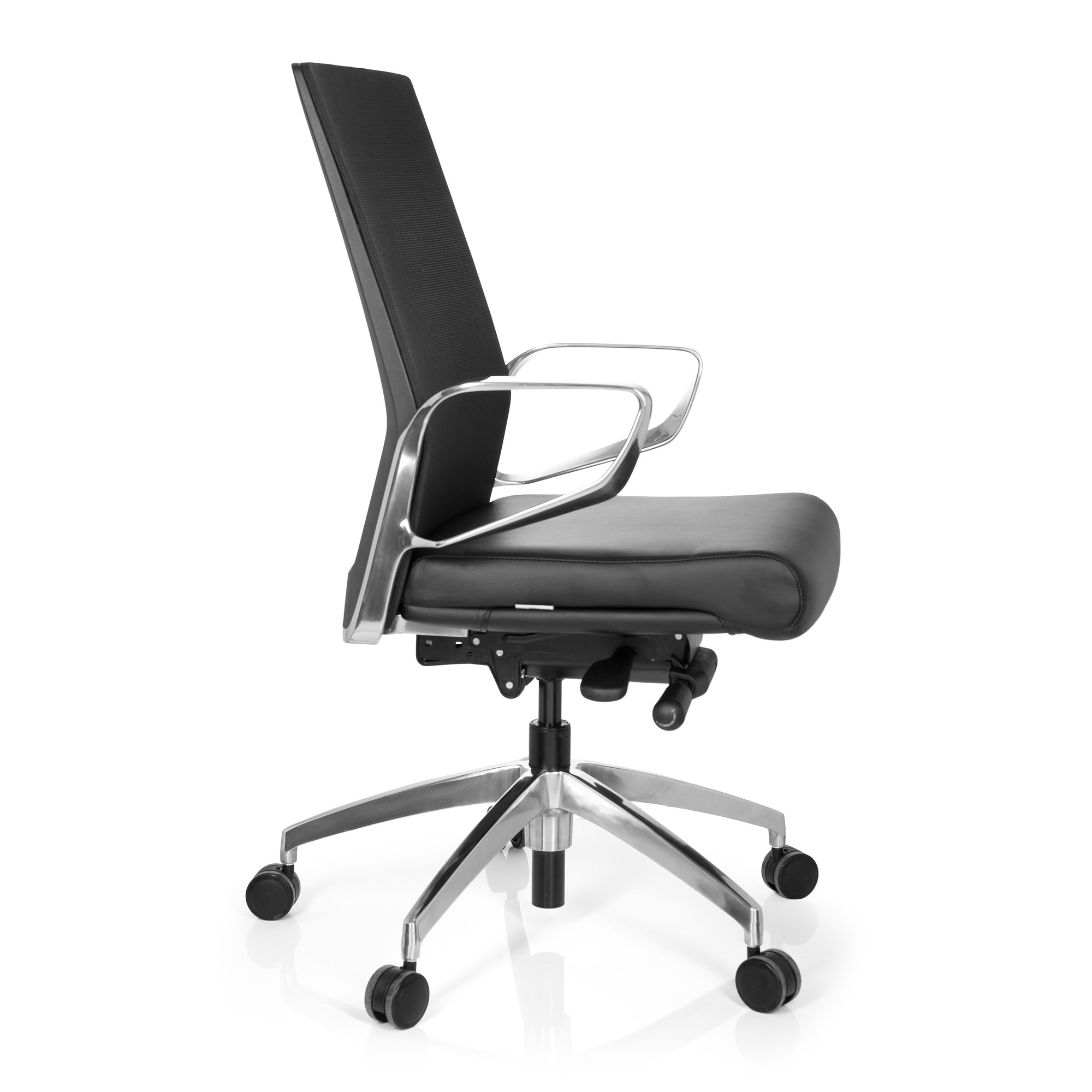 PROVIDER NET Swivel Office Chair with Casters Fabric Black