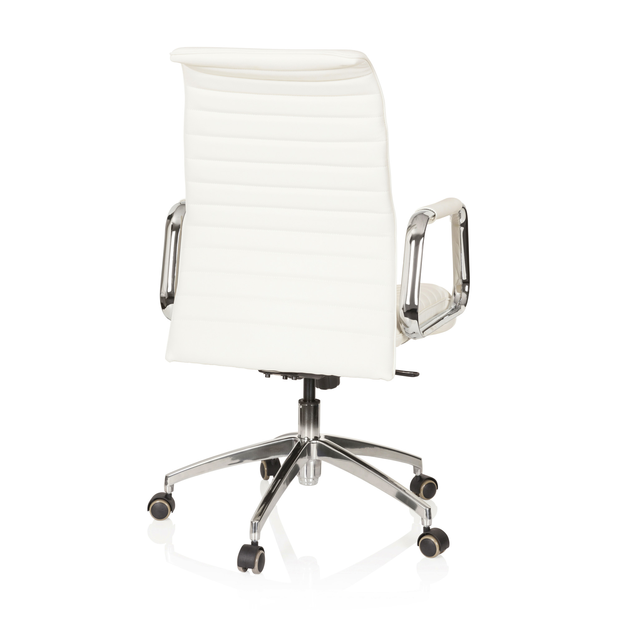 ASPERA 10 Office chair Swivel with castors Leather White