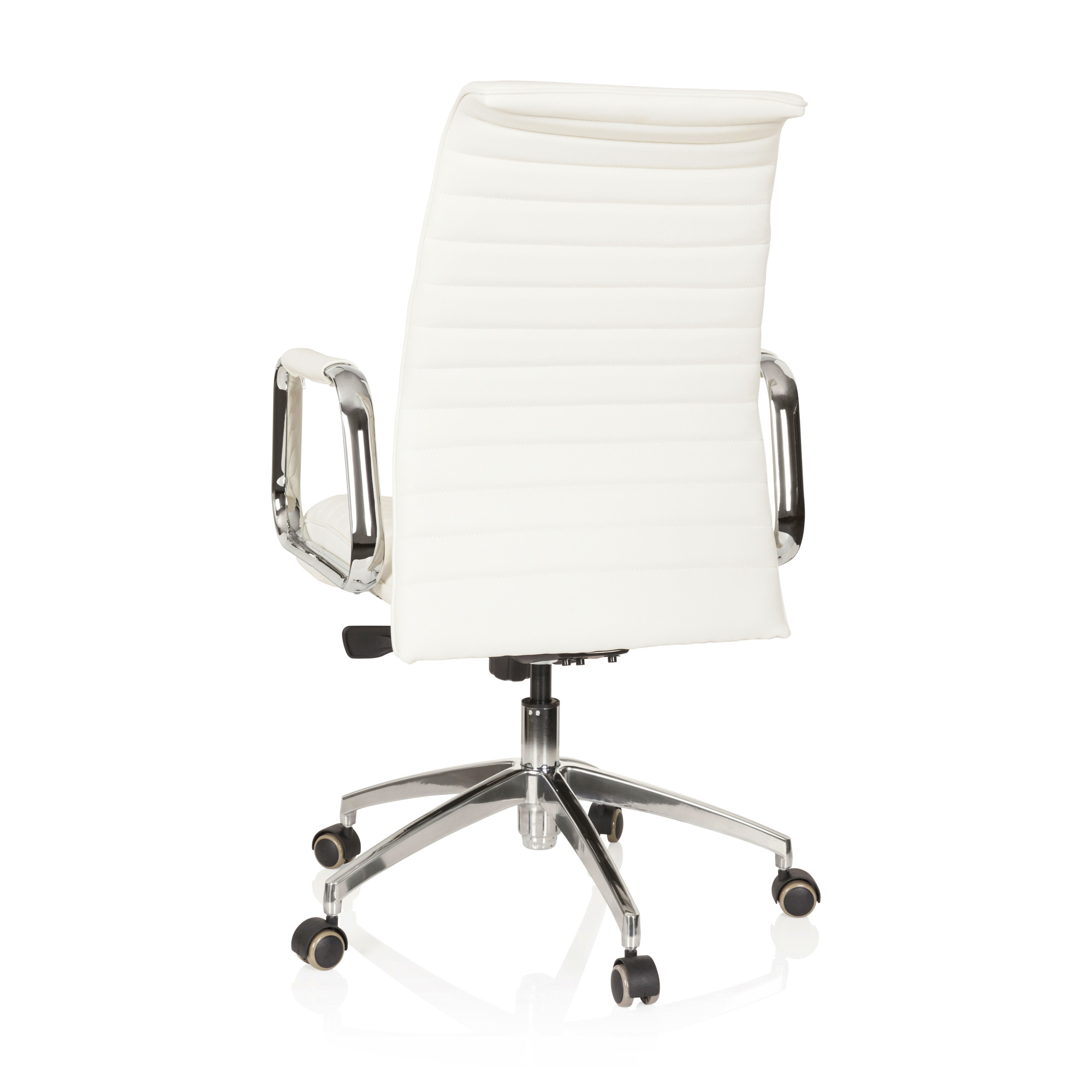 ASPERA 10 Office chair Swivel with castors Leather White