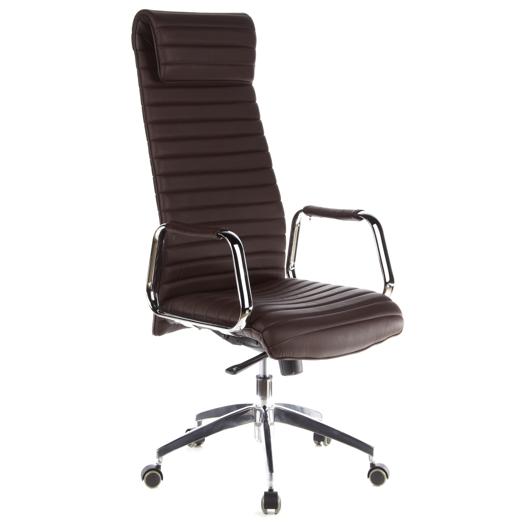 ASPERA 20 Office chair with castors Nappa leather Brown