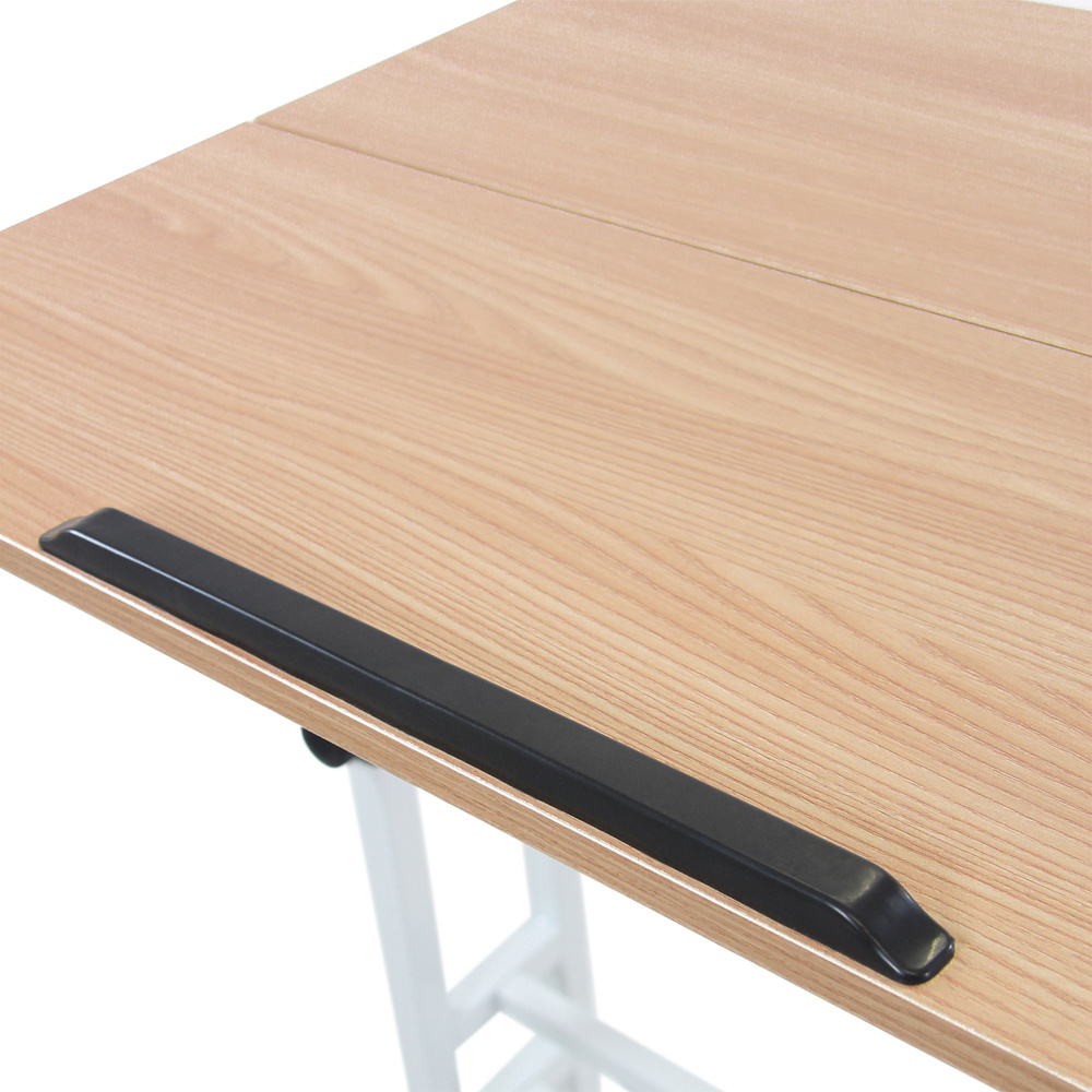 WORKSTATION I Desk with casters Wood White