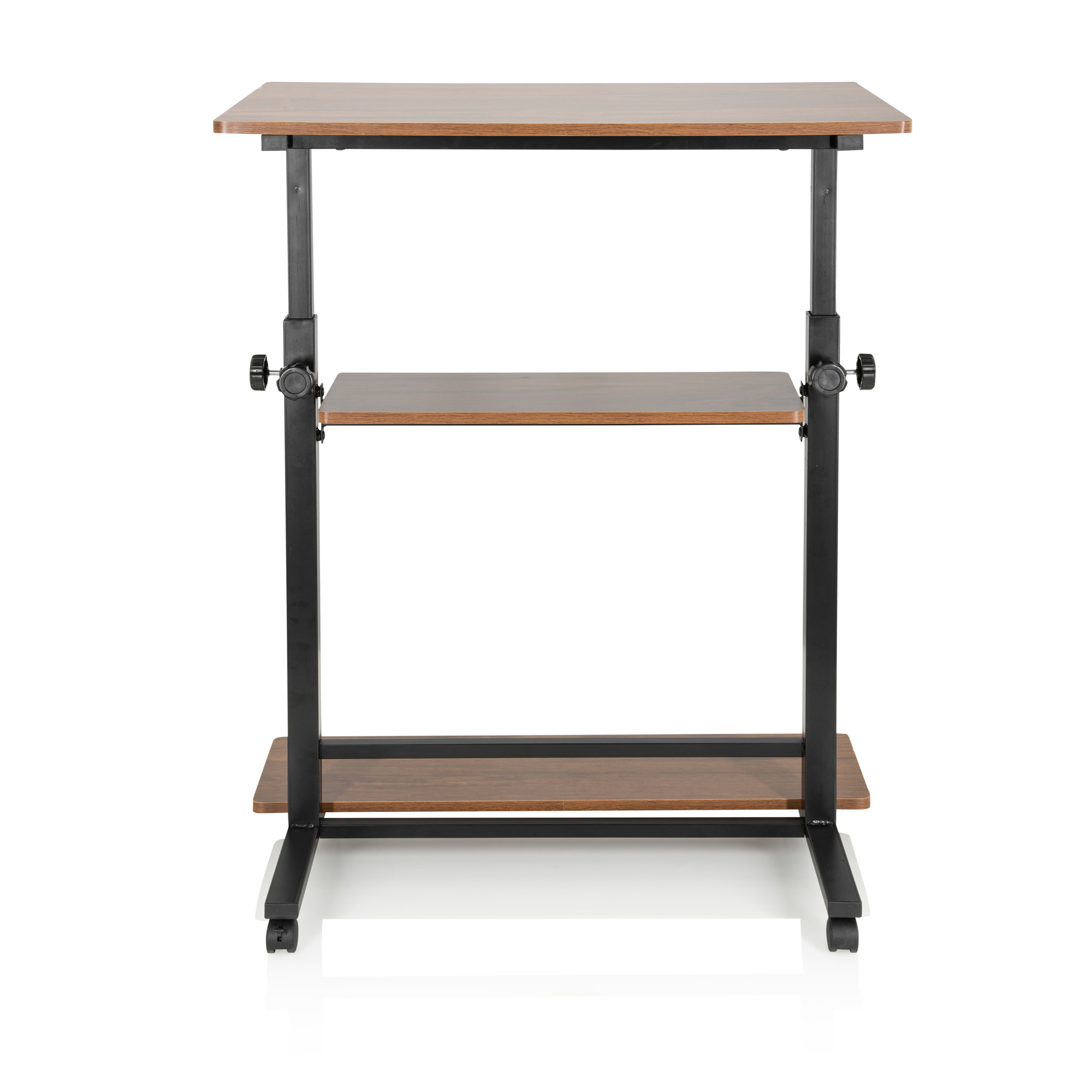 WORKSTATION II Scrivania alta regolabile in altezza legno nero