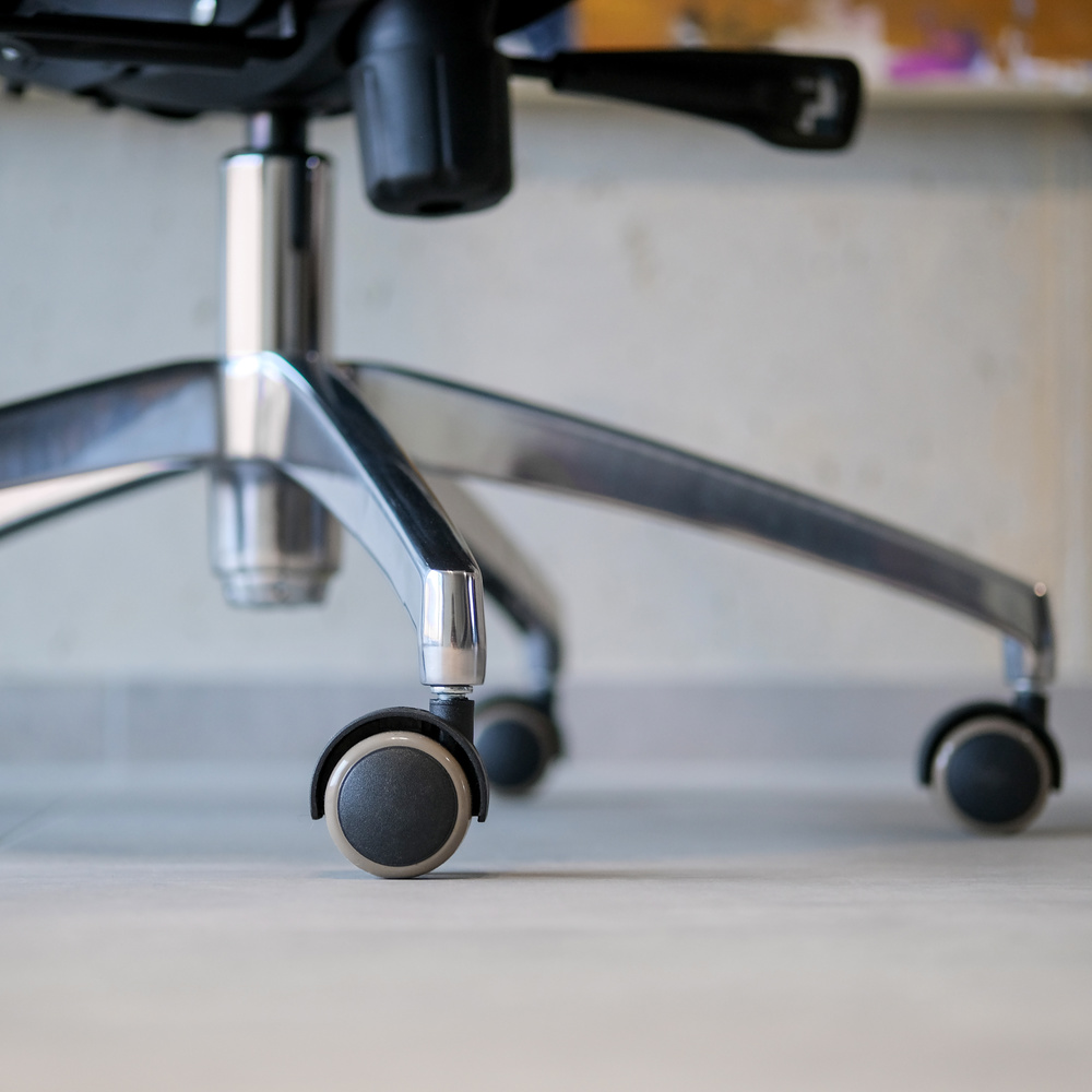 ASPERA 20 Office chair with casters Nappa leather Black