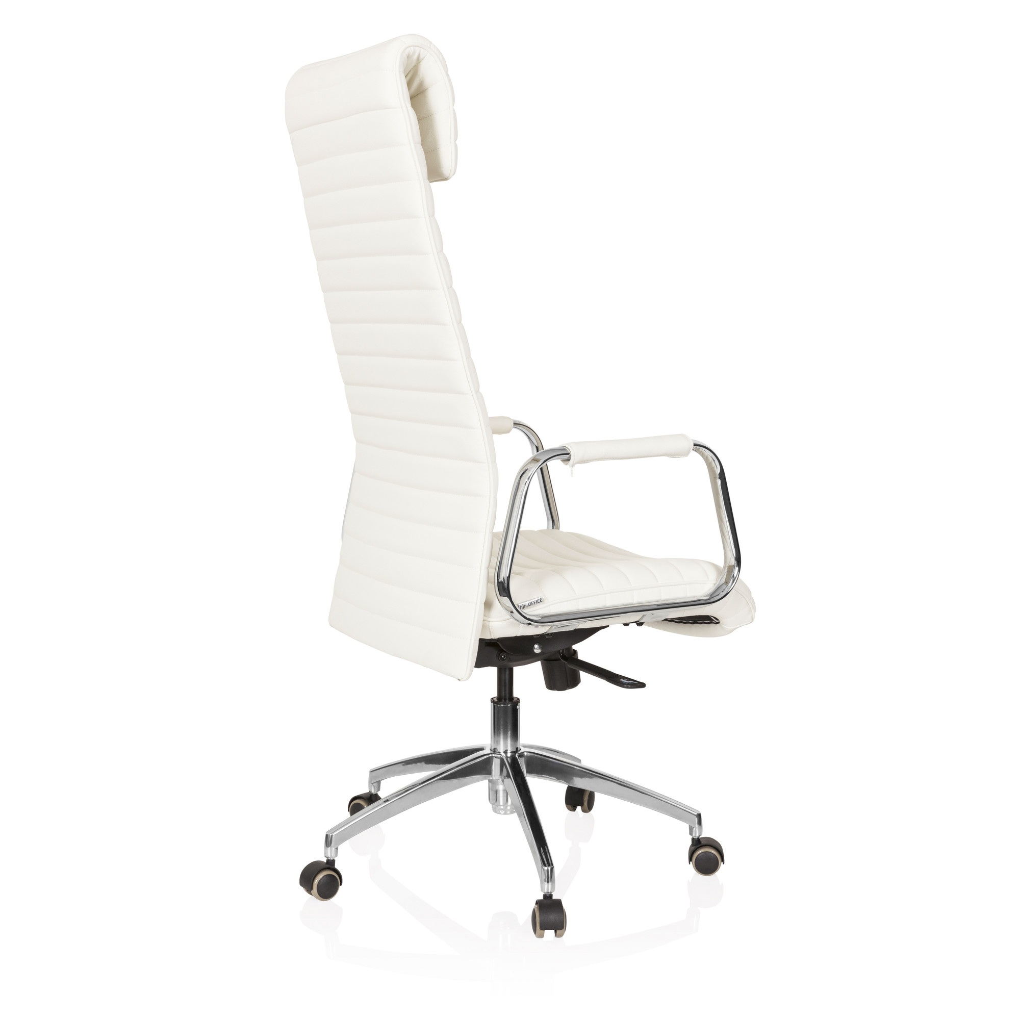 ASPERA 20 Office chair with casters Nappa leather White