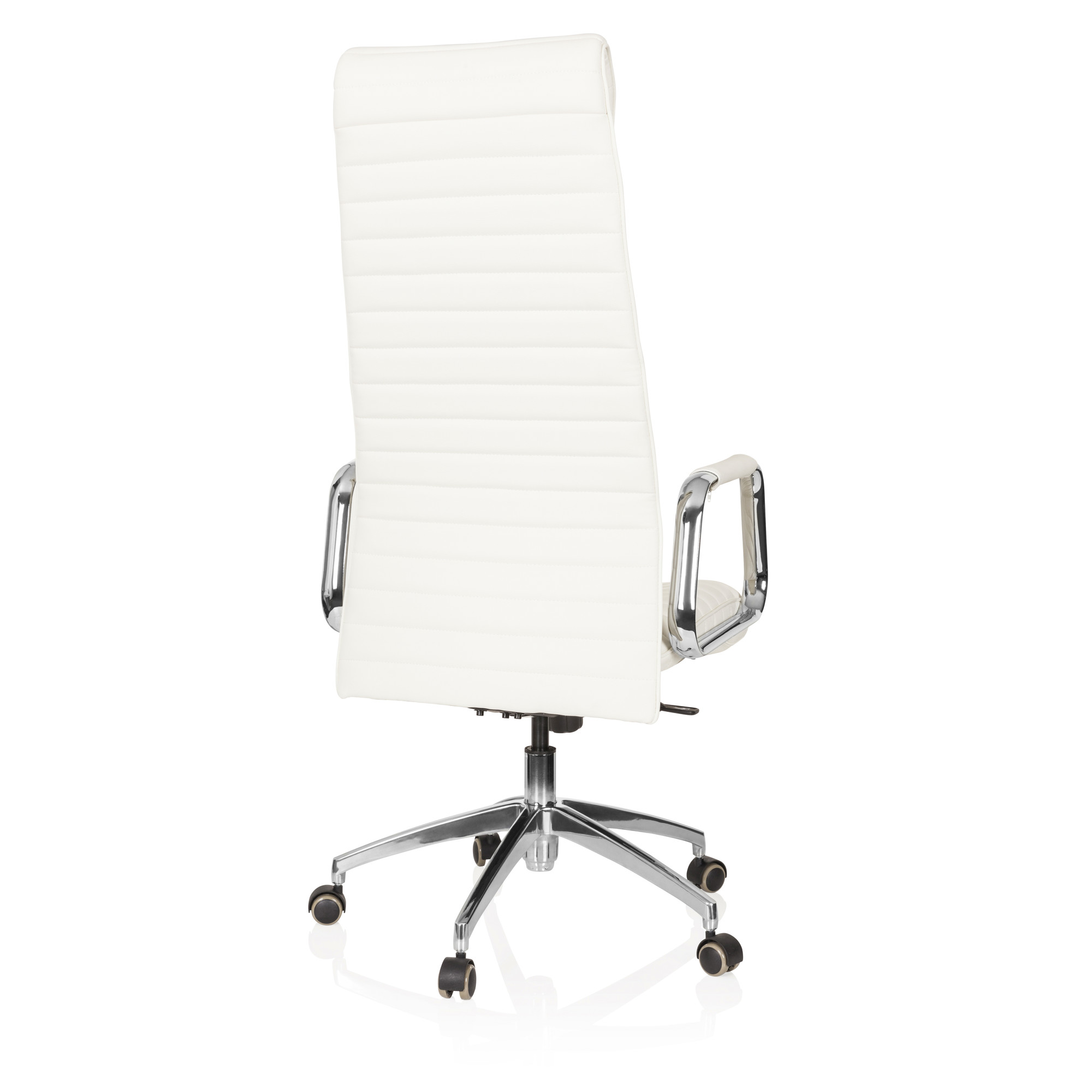 ASPERA 20 Office chair with casters Nappa leather White