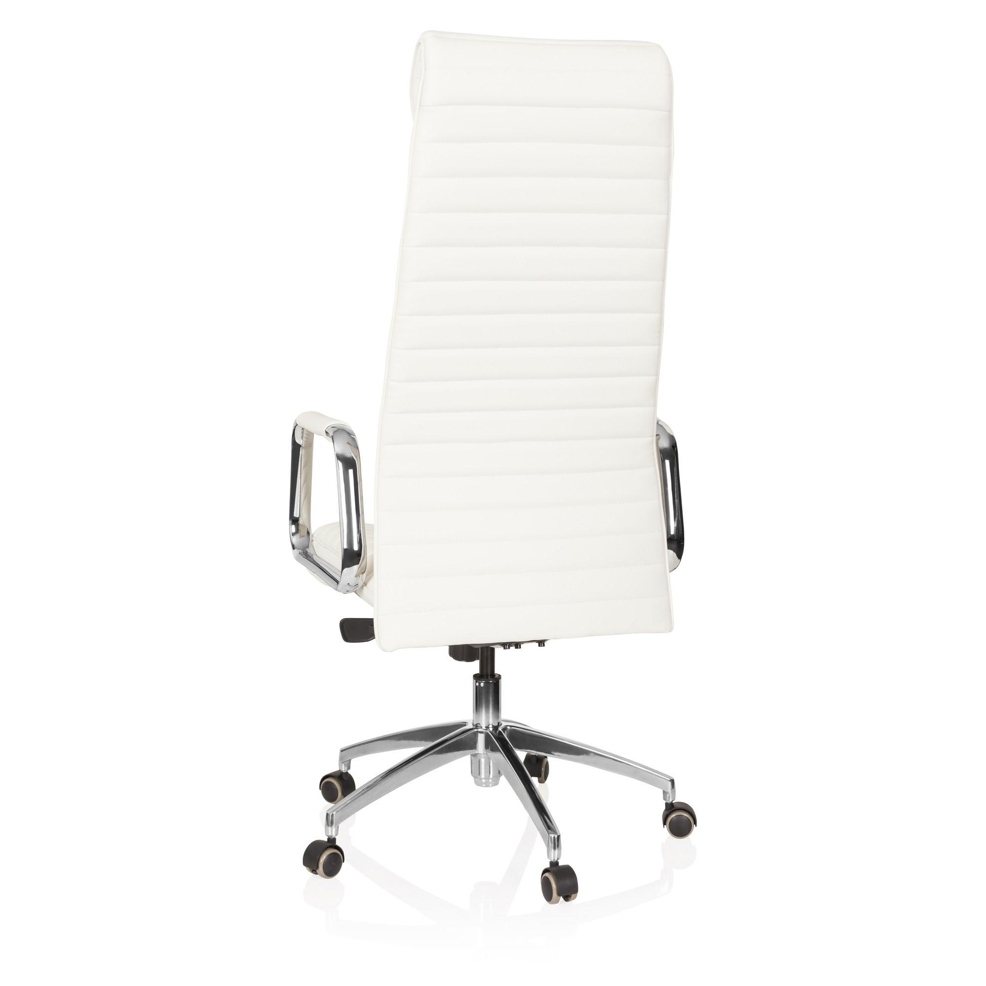 ASPERA 20 Office chair with casters Nappa leather White