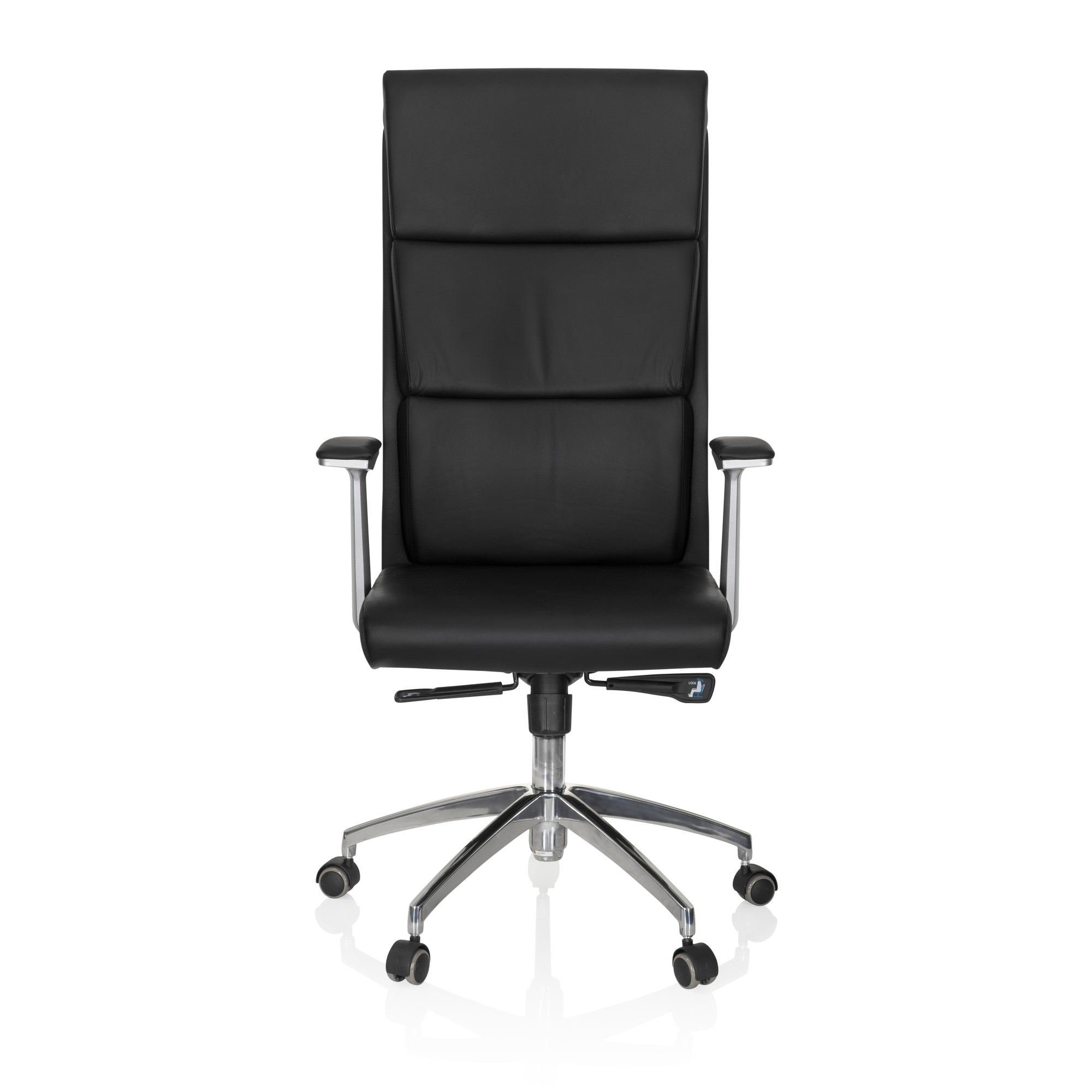 MONZA 20 Swivel Office Chair Leather Black
