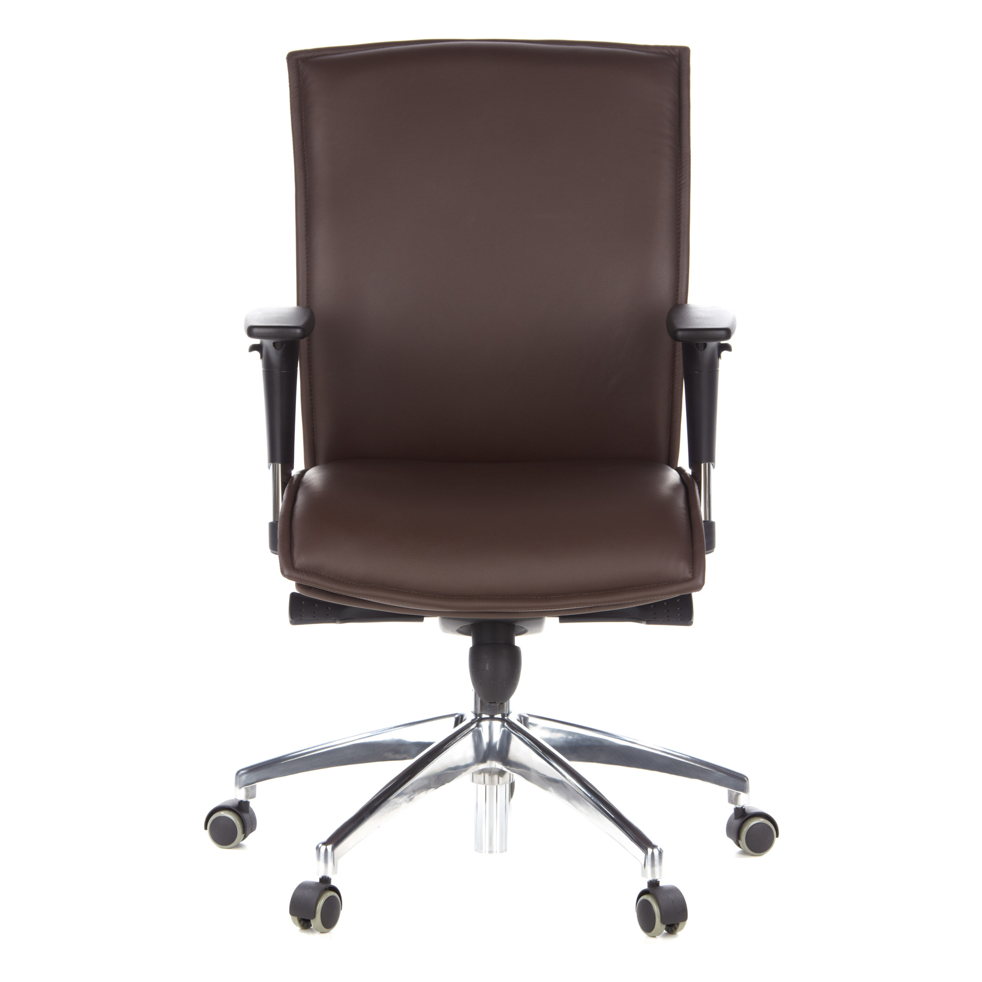 MURANO 10  Office chair with wheels Leather Brown