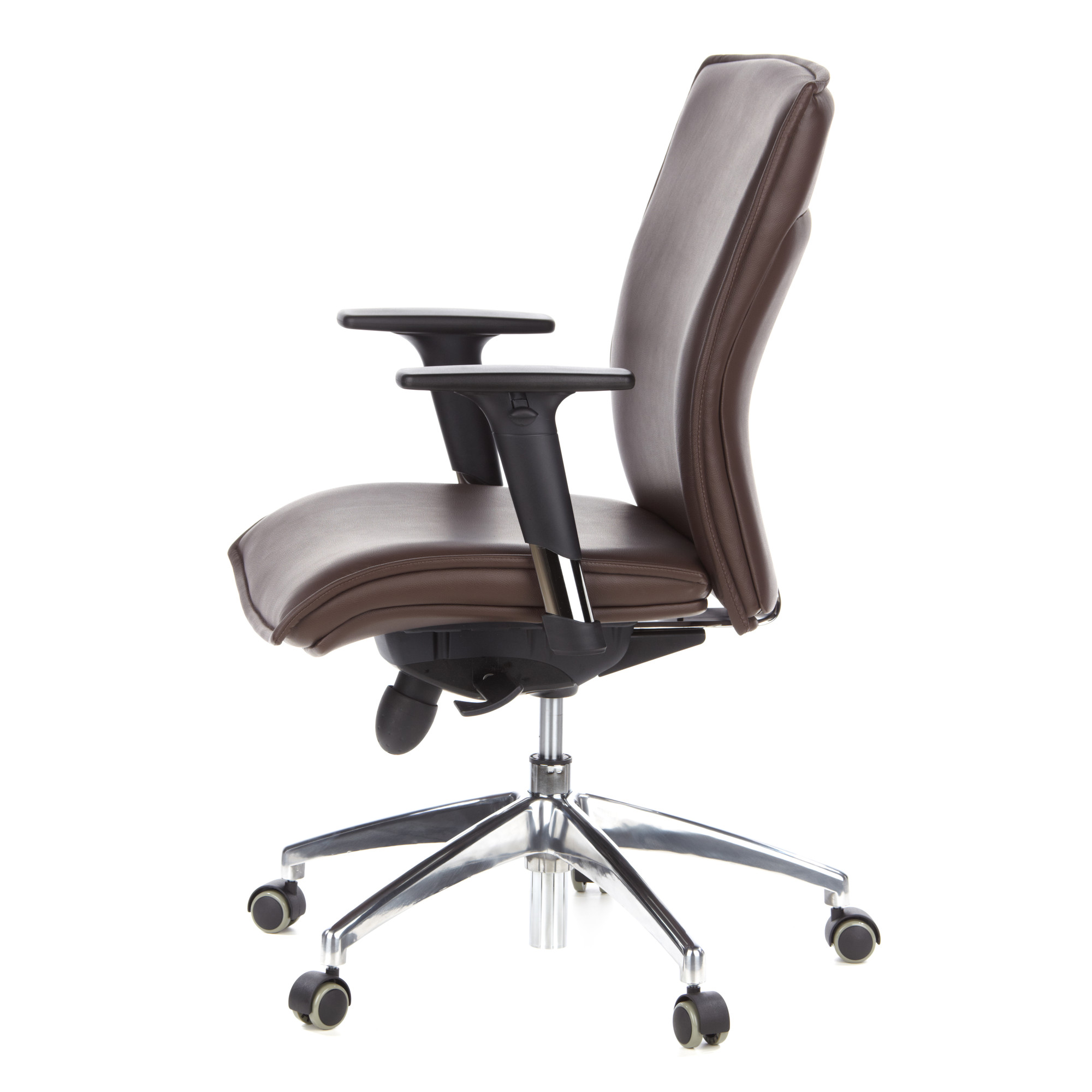 MURANO 10  Office chair with wheels Leather Brown