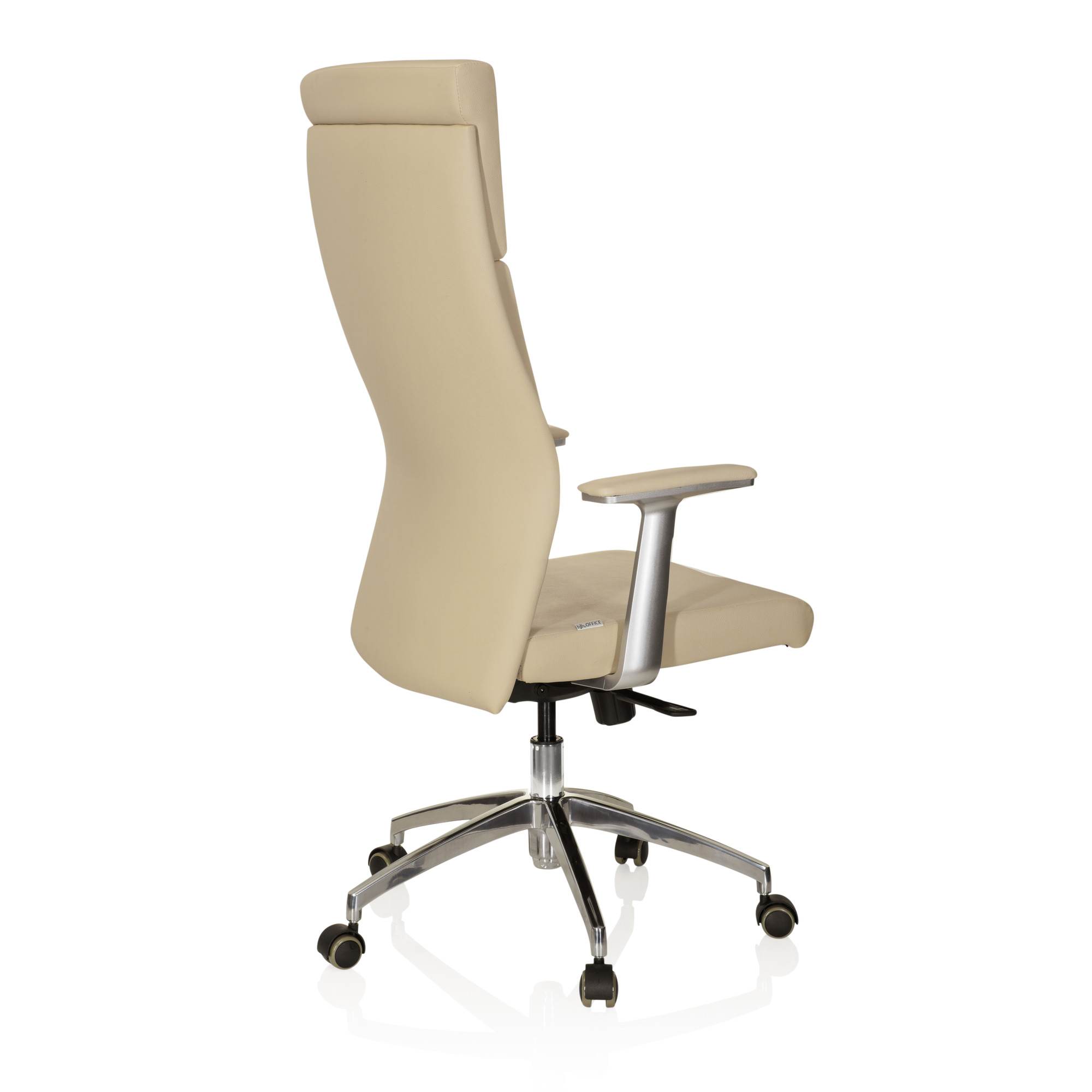 MONZA 20 Swivel Office Chair Leather Beige