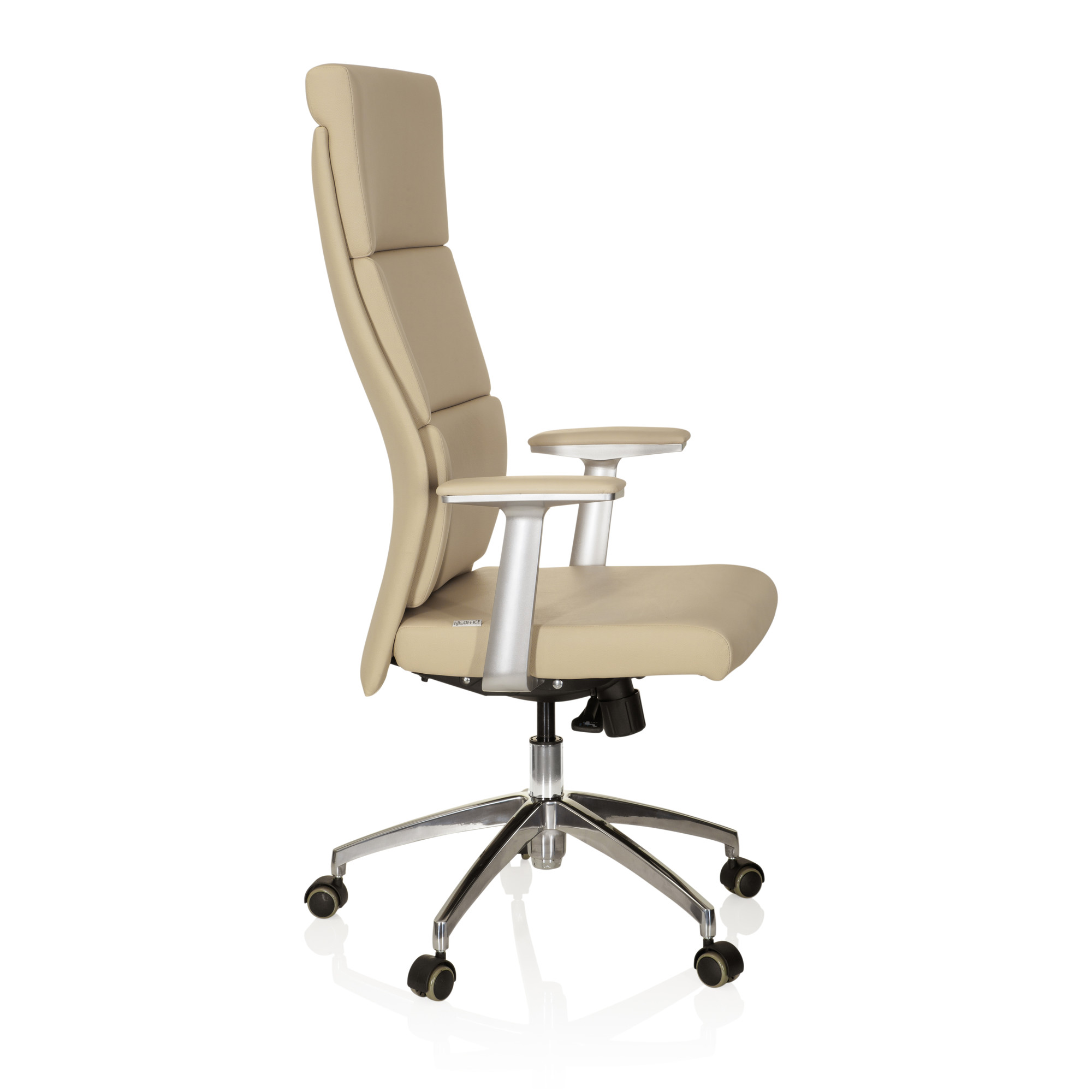 MONZA 20 Swivel Office Chair Leather Beige