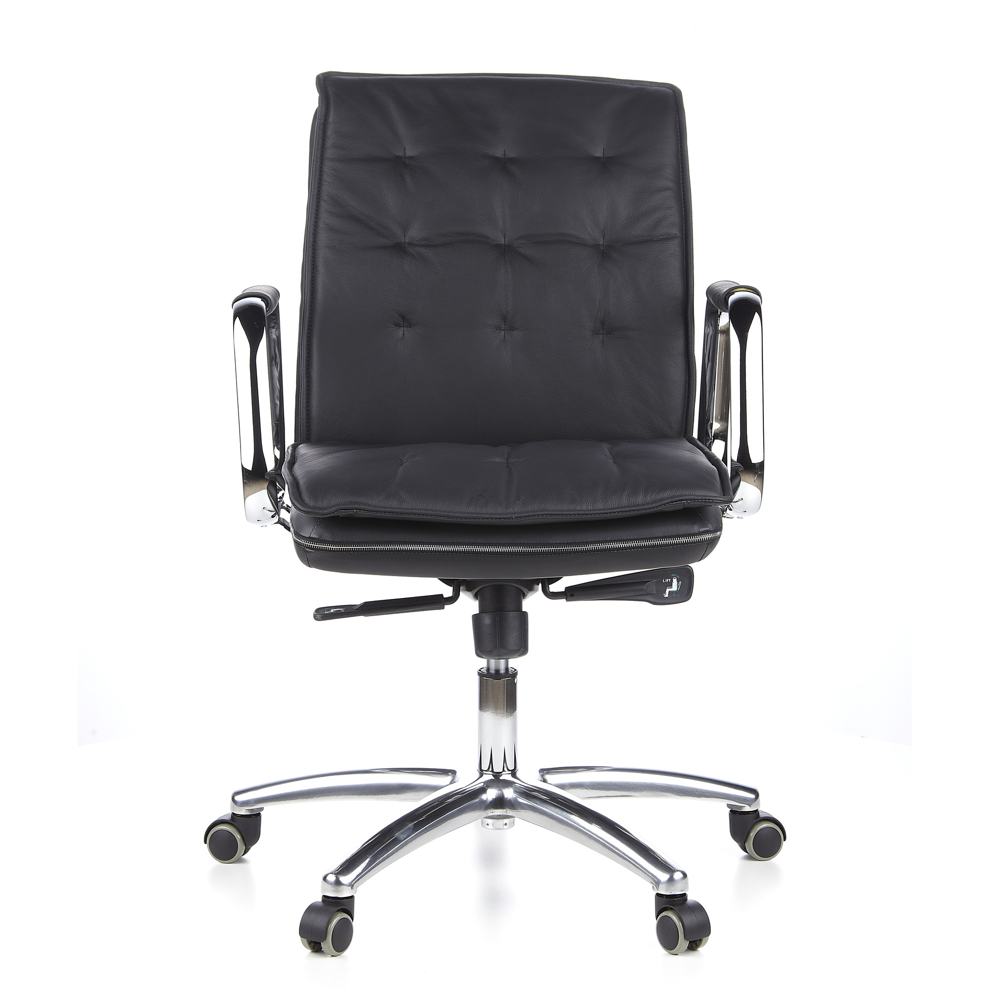 VILLA 10 Office Chair Leather Black
