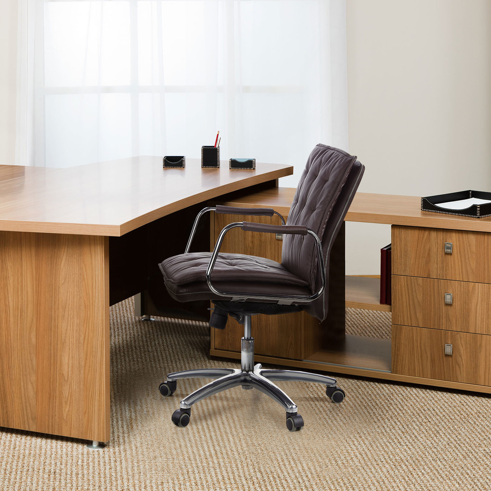 VILLA 10 Office chair leather brown