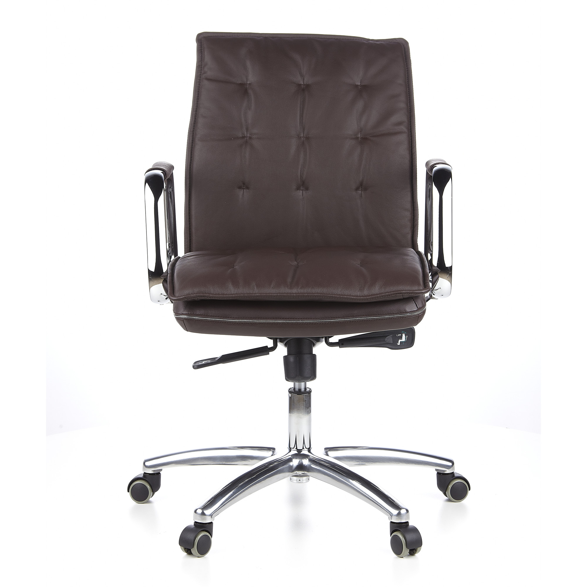 VILLA 10 Office chair leather brown