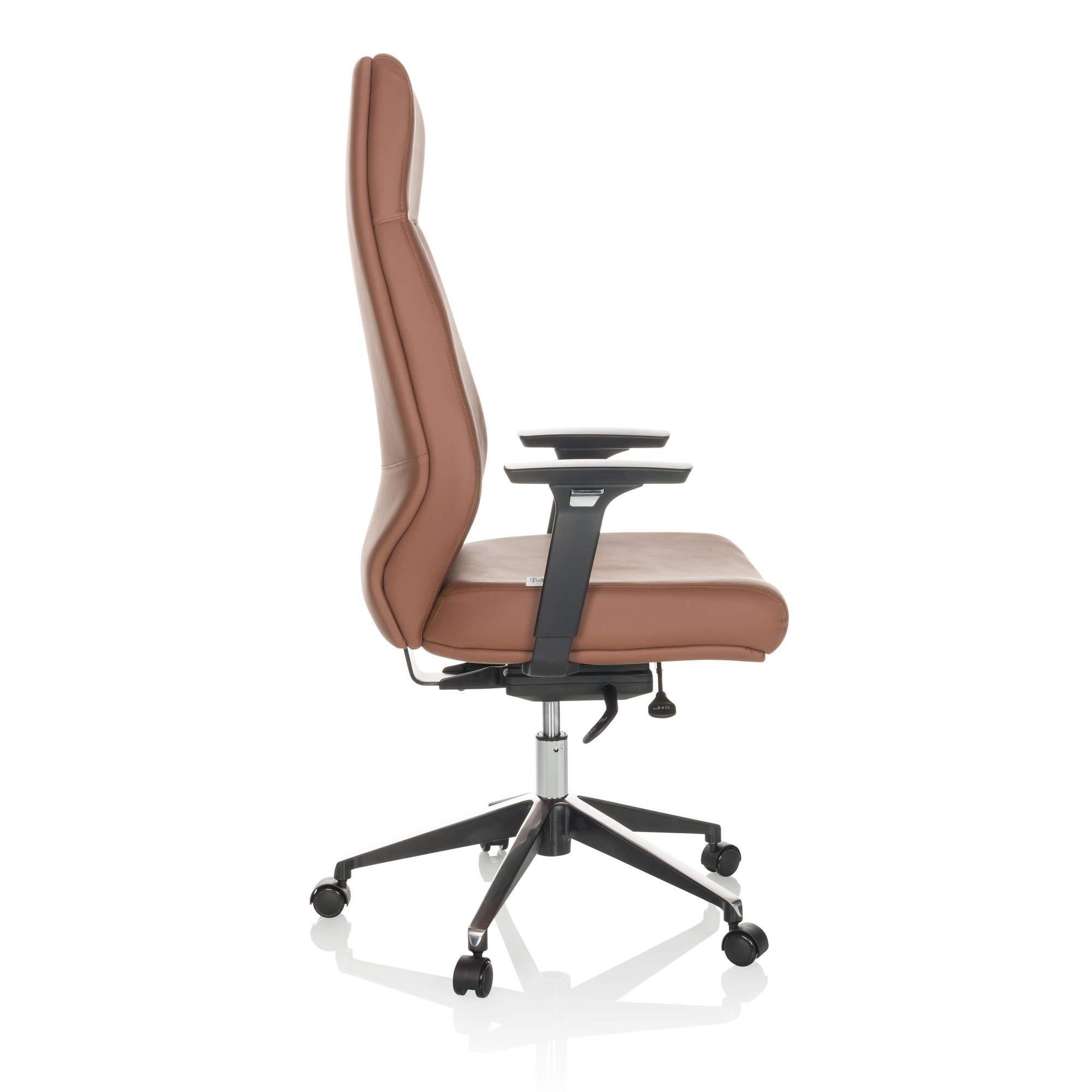 VITORO ECO Office Chair Swivel with Casters Faux Leather Brown