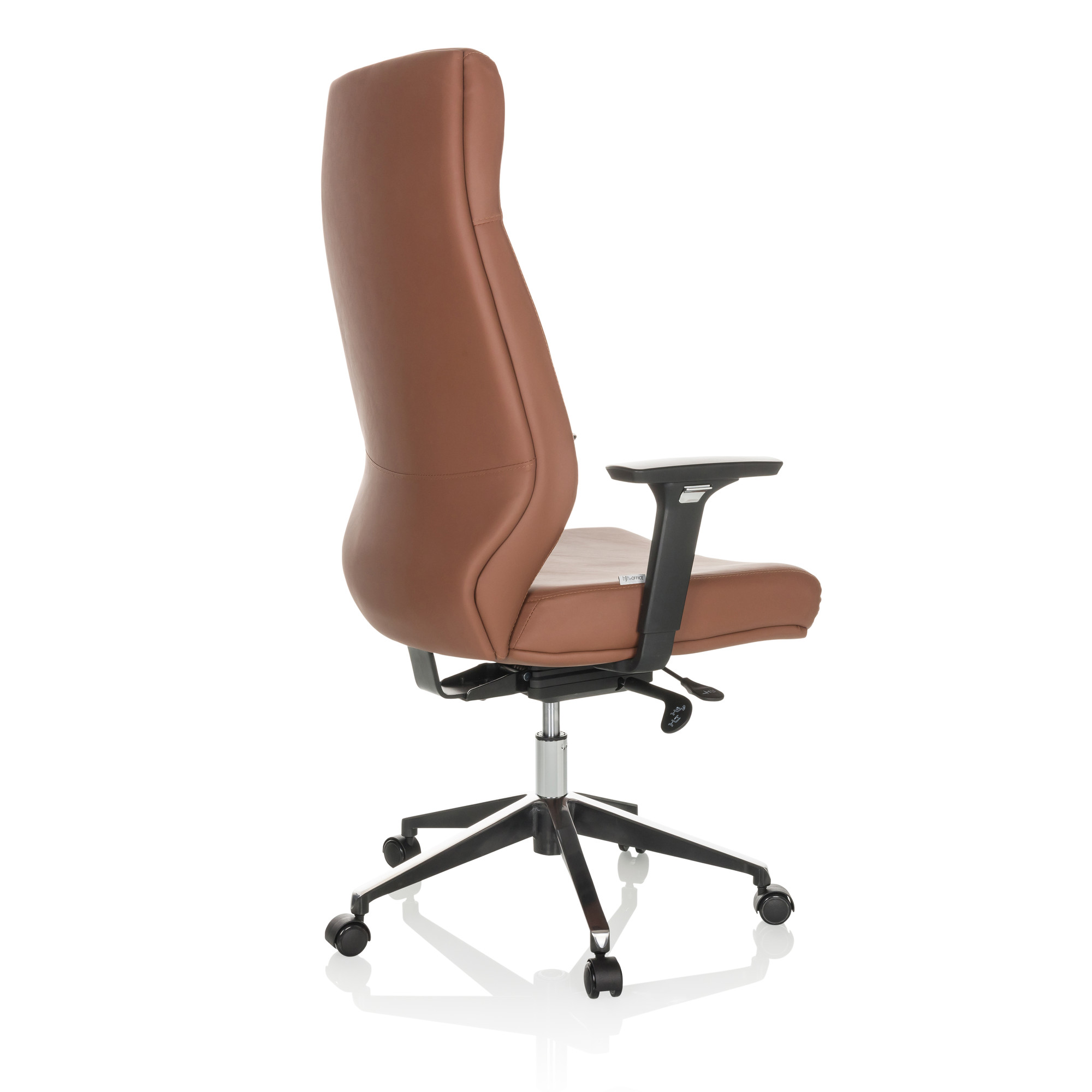 VITORO ECO Office Chair Swivel with Casters Faux Leather Brown