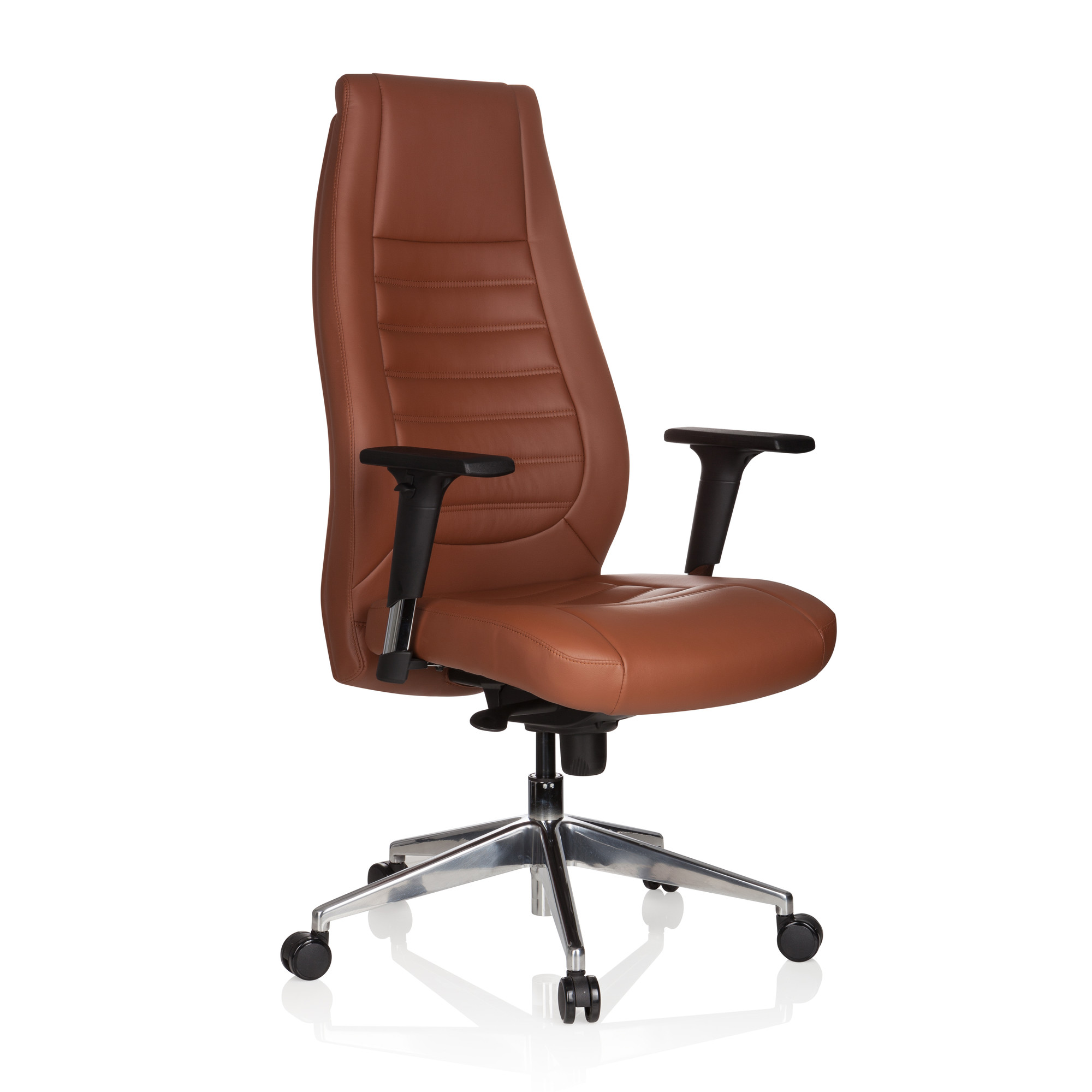 VITORO Office chair Faux leather Brown