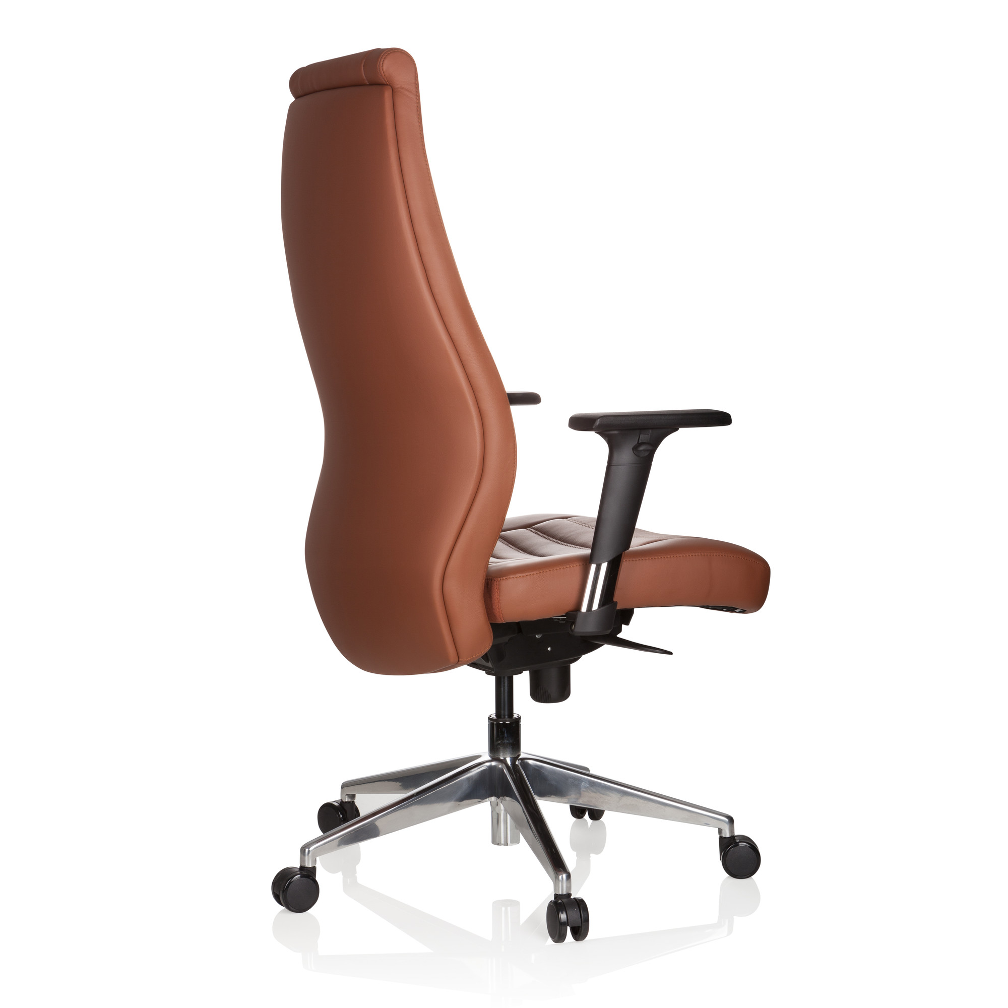 VITORO Office chair Faux leather Brown