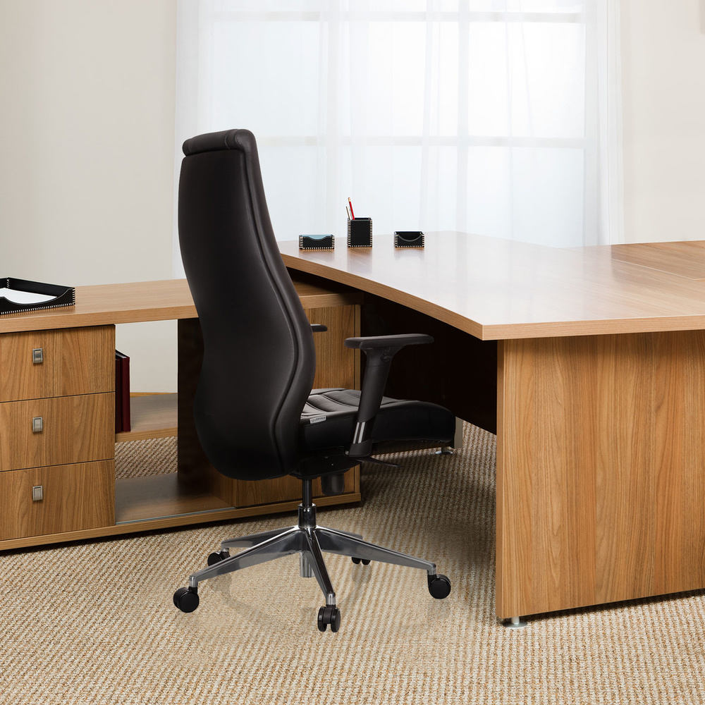 VITORO Office chair Faux leather Black