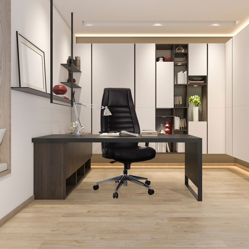 VITORO Office chair Faux leather Black