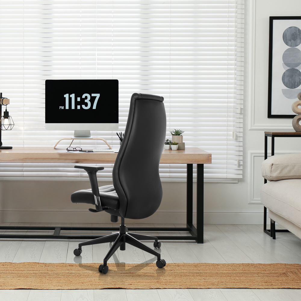 VITORO B Office chair Faux leather Black