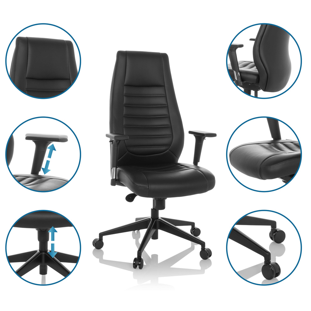 VITORO B Office chair Faux leather Black