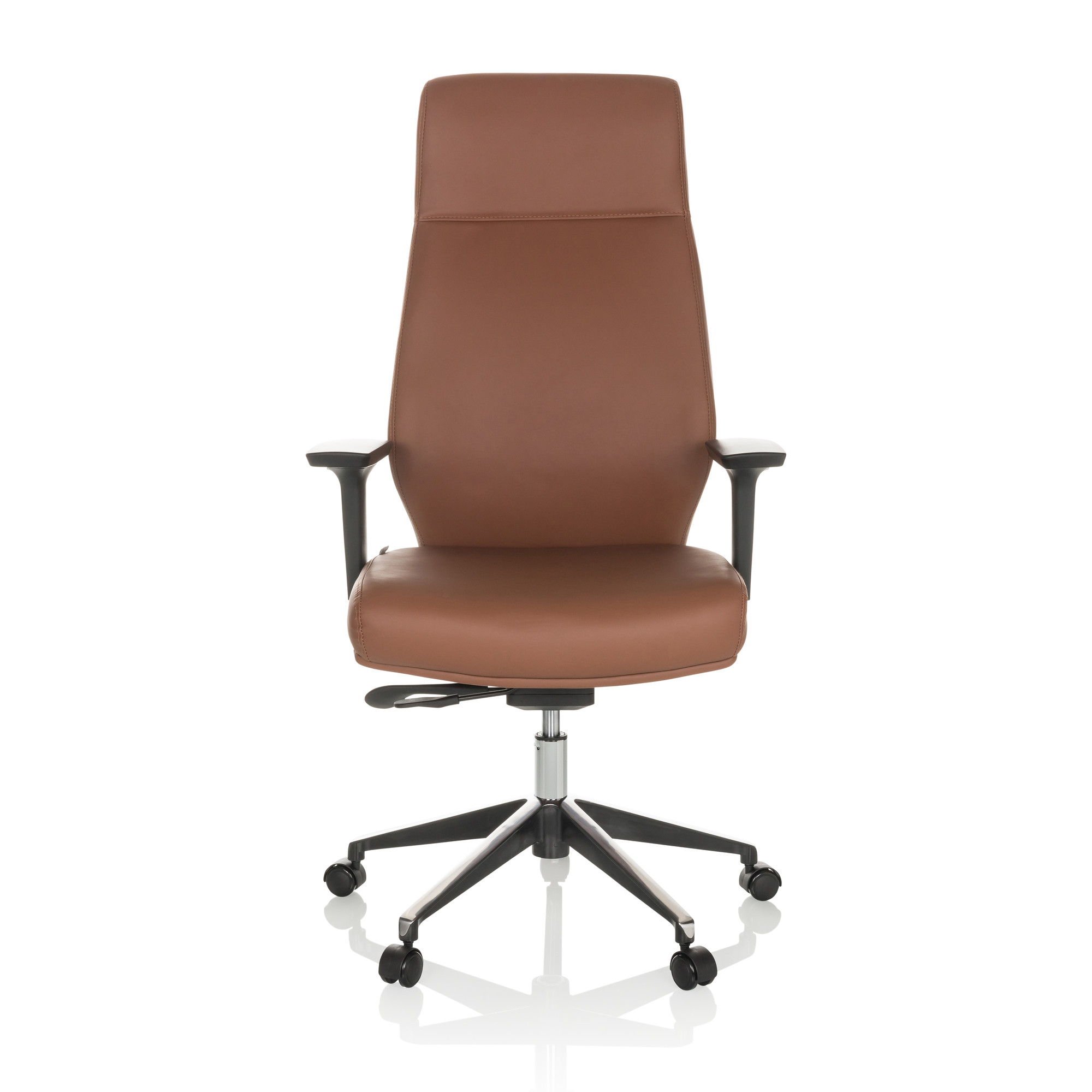 VITORO ECO Office Chair Swivel with Casters Faux Leather Brown