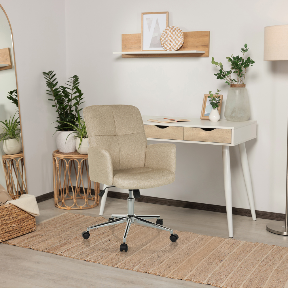SOLAO 400 Sedia da ufficio Girevole con rotelle Beige