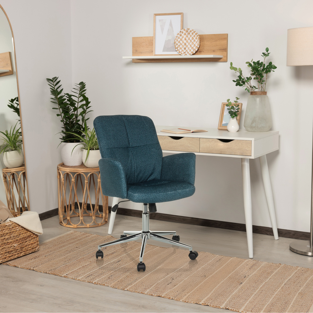 SOLAO 400 Office Chair Swivel with Casters Petrol