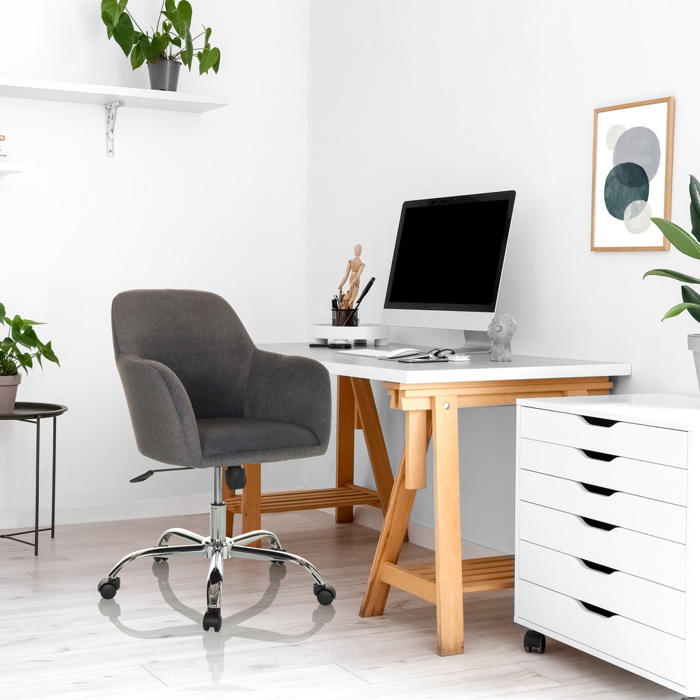 SOLAO 300 Swivel Office Chair Fabric Dark Grey