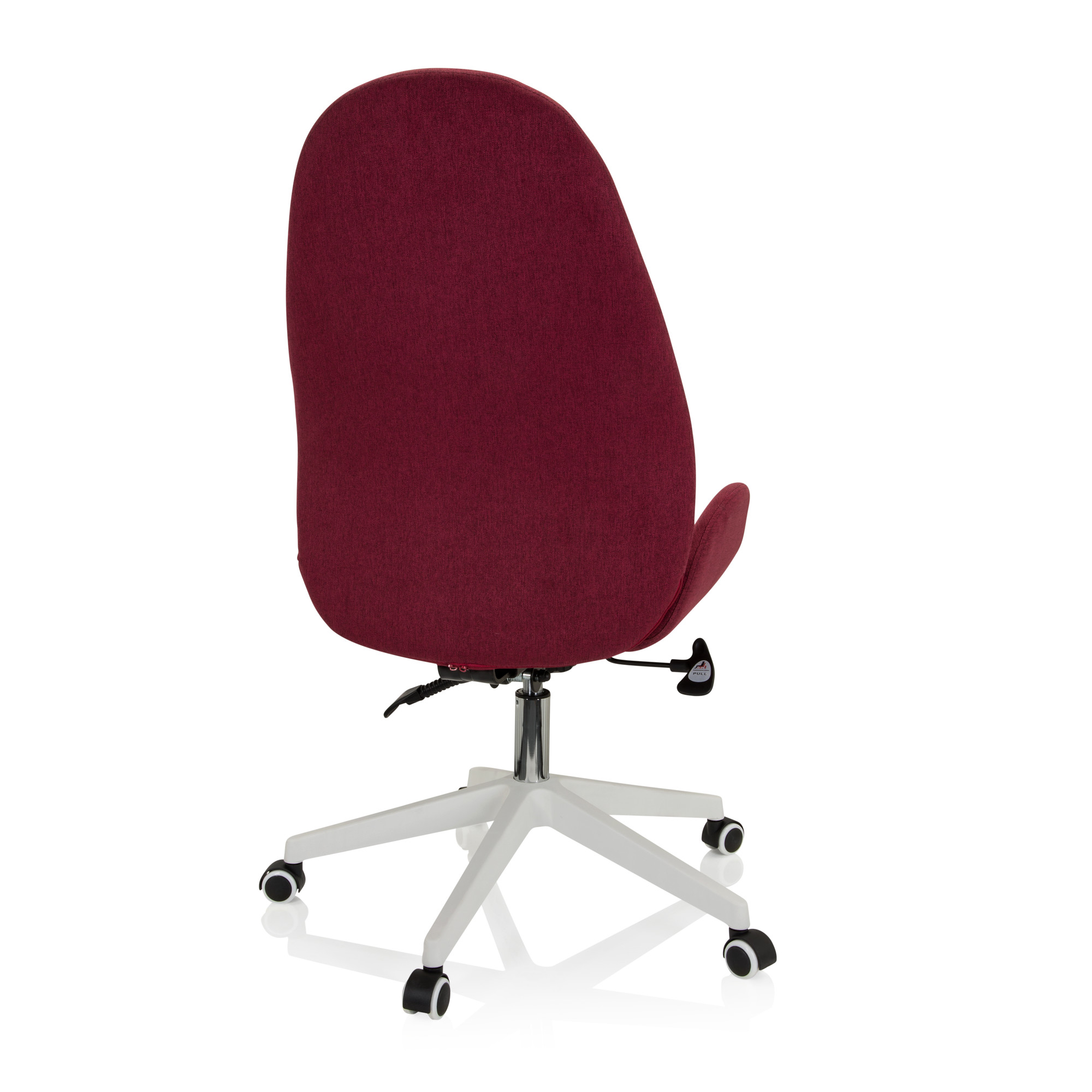 AVEA I Swivel office chair with casters Fabric Bordeaux