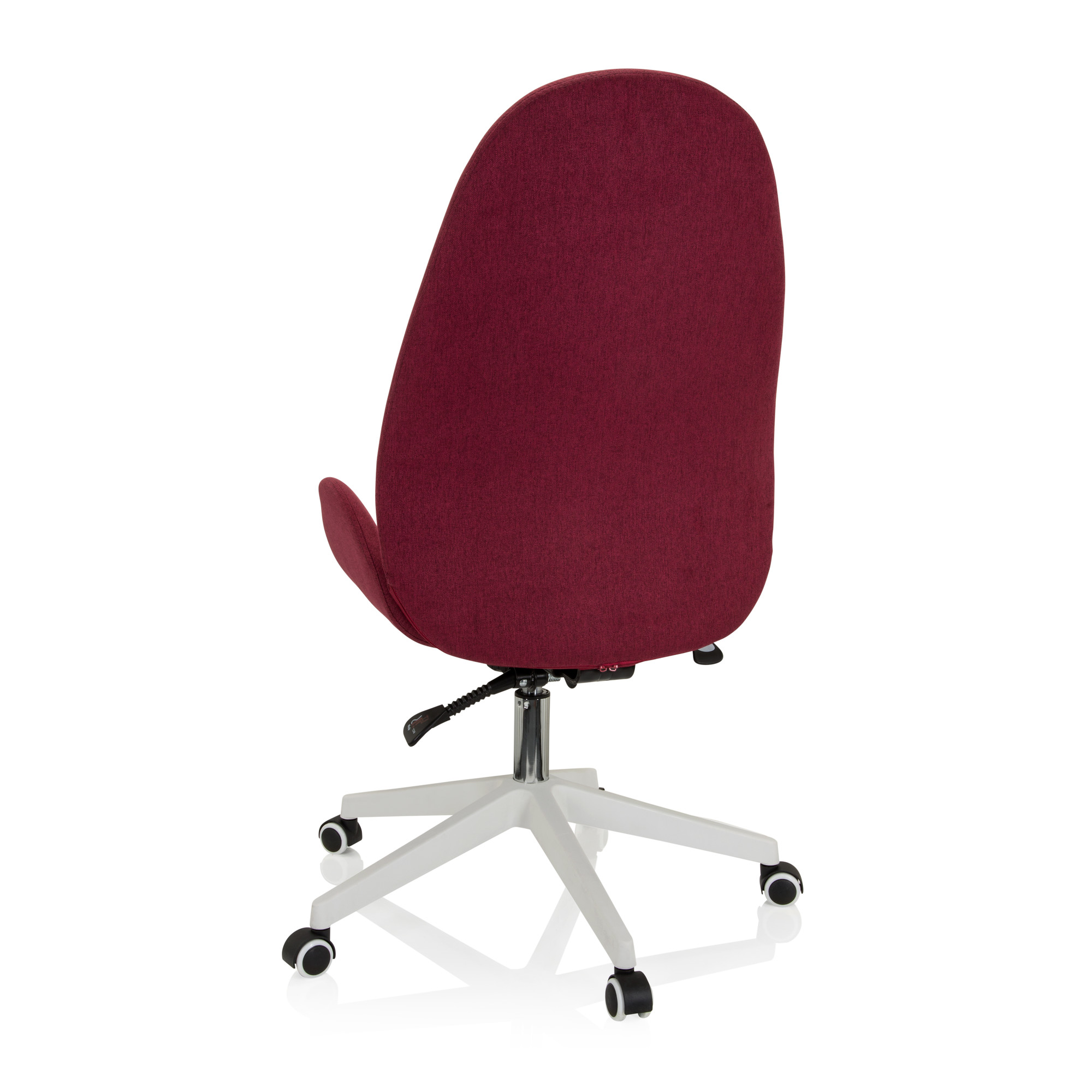 AVEA I Swivel office chair with casters Fabric Bordeaux