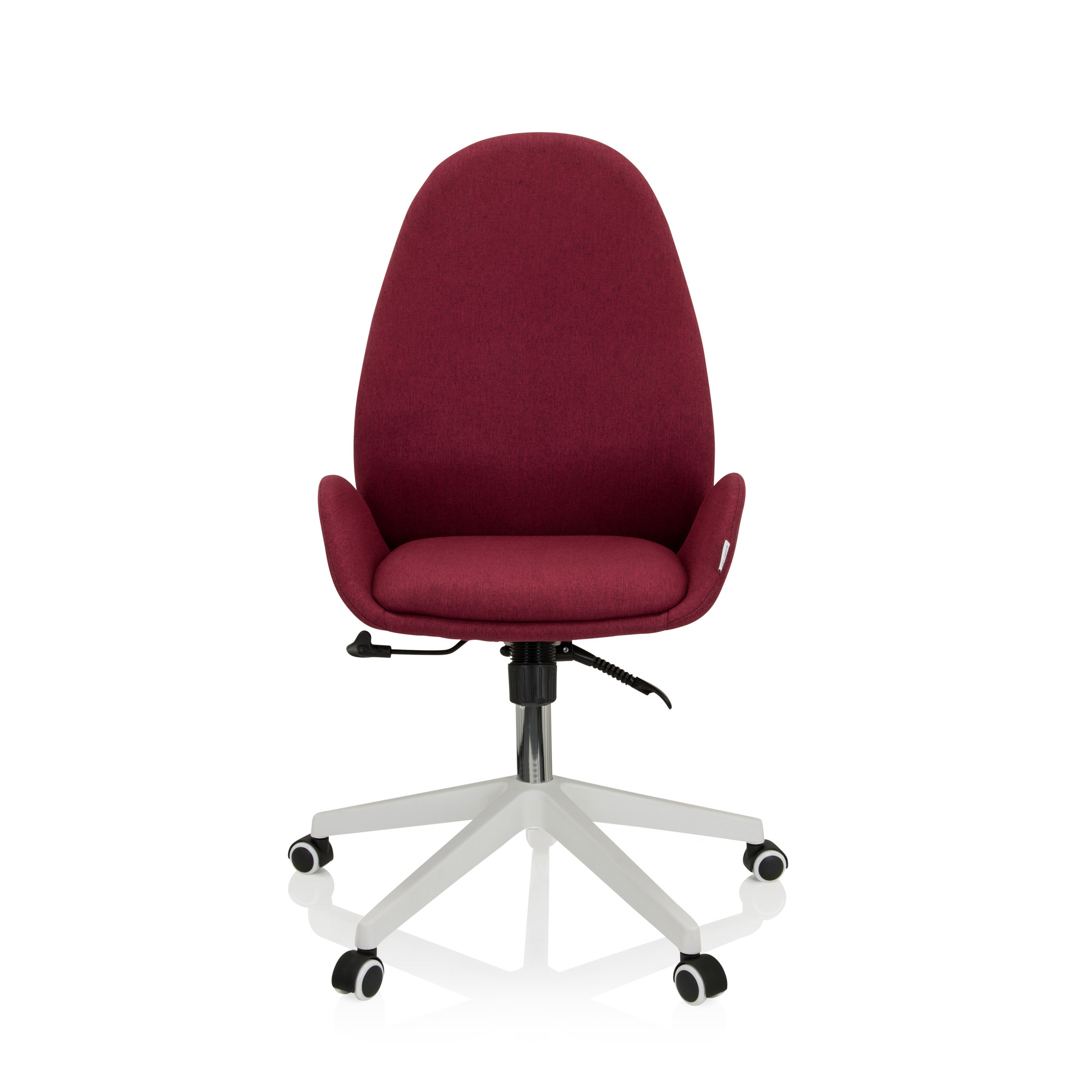 AVEA I Swivel office chair with casters Fabric Bordeaux