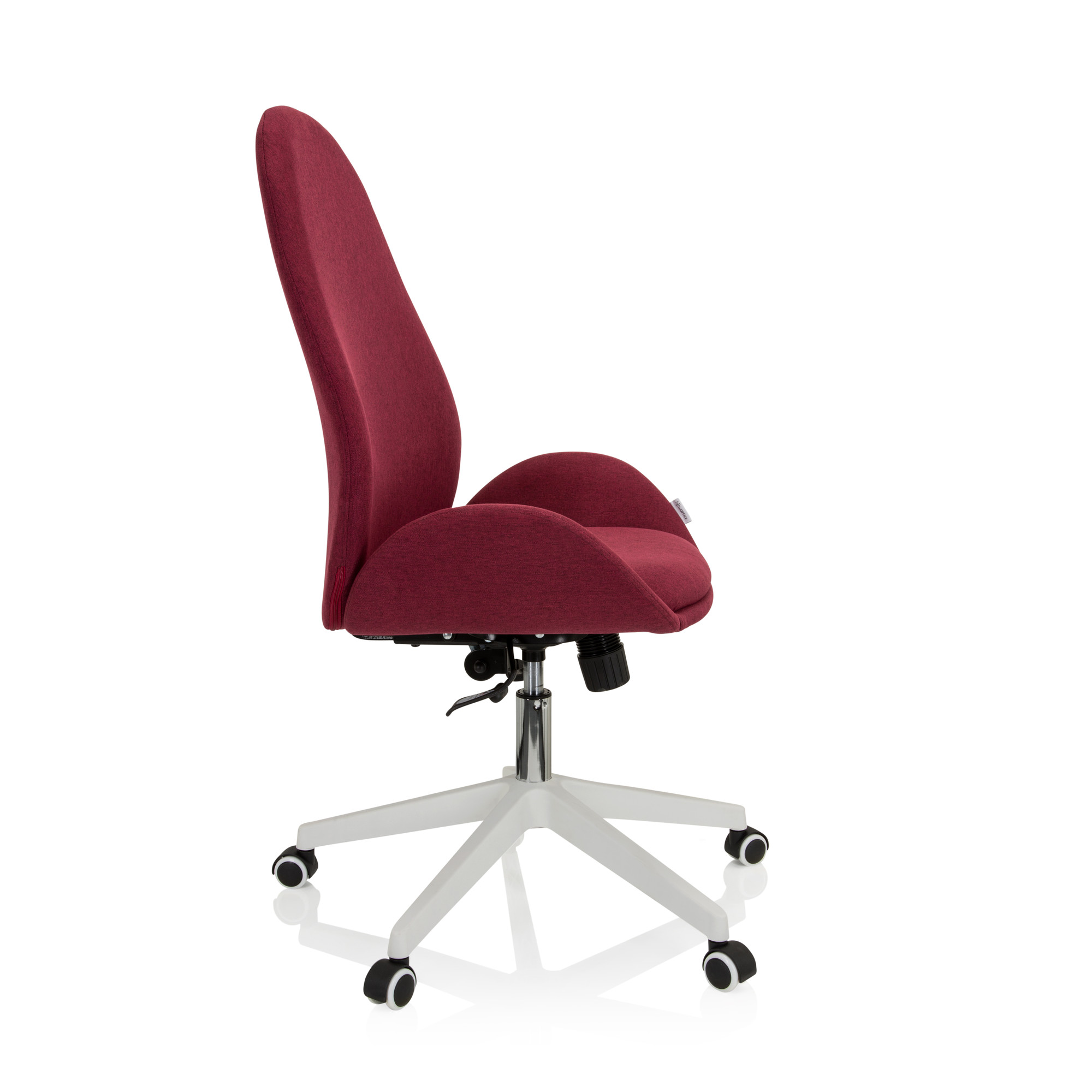 AVEA I Swivel office chair with casters Fabric Bordeaux