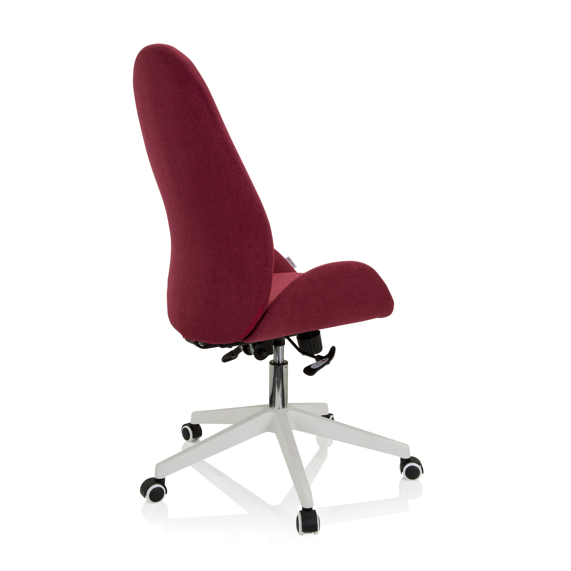 AVEA I Swivel office chair with casters Fabric Bordeaux
