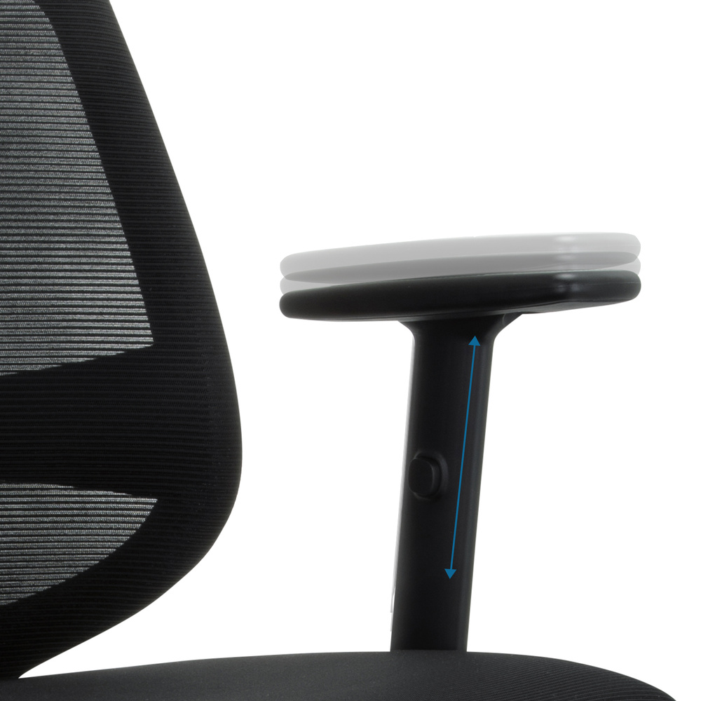 CHESTER Office chair Swivel with wheels Fabric Black