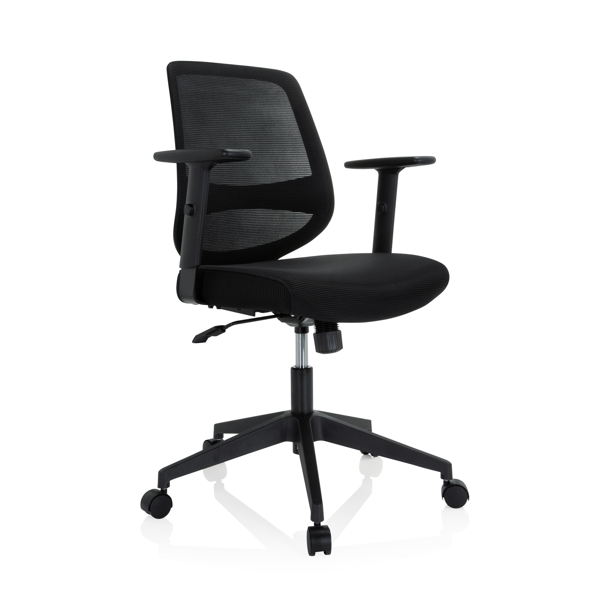 CHESTER Office chair Swivel with wheels Fabric Black