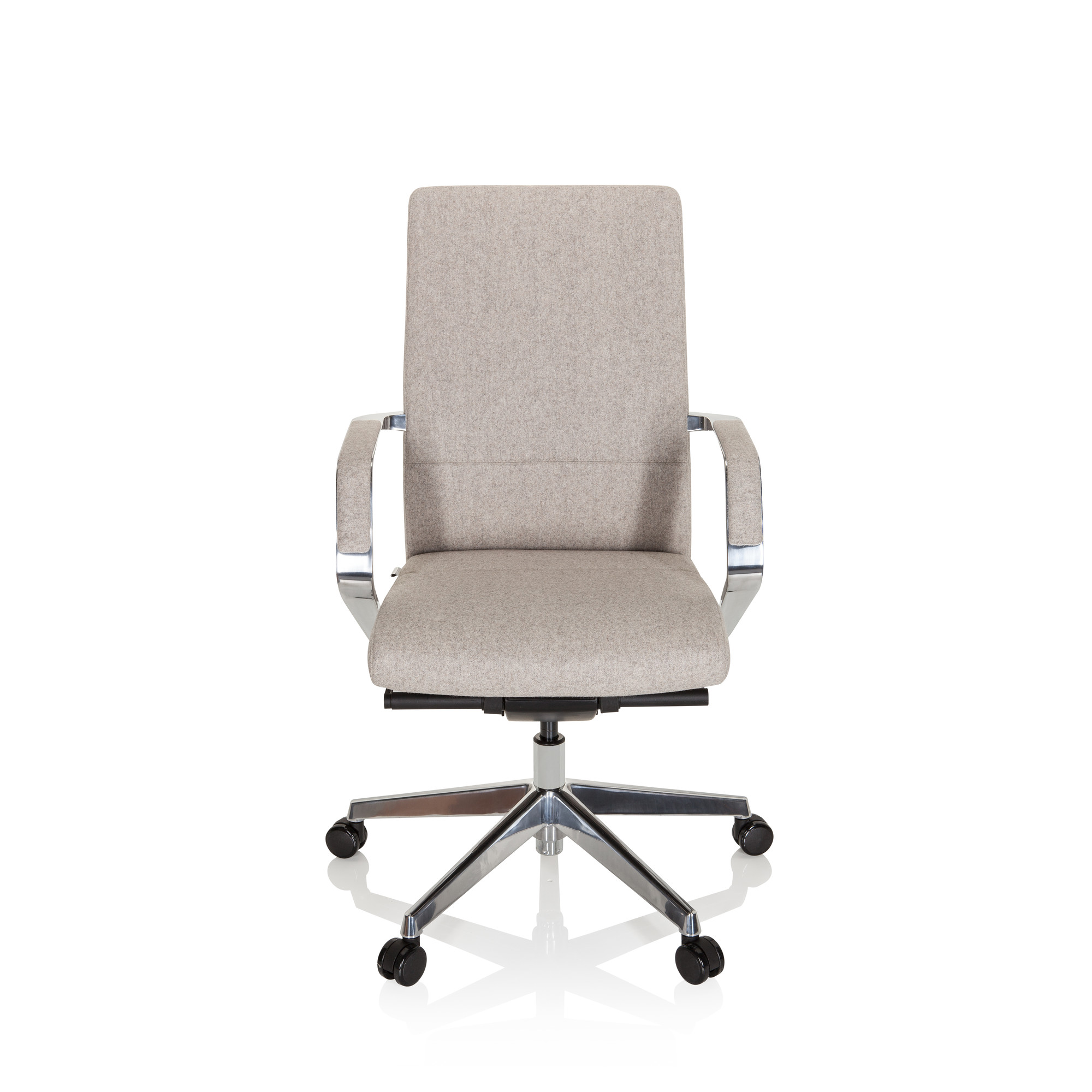 BESSONA Office chair Swiveling Fabric Beige