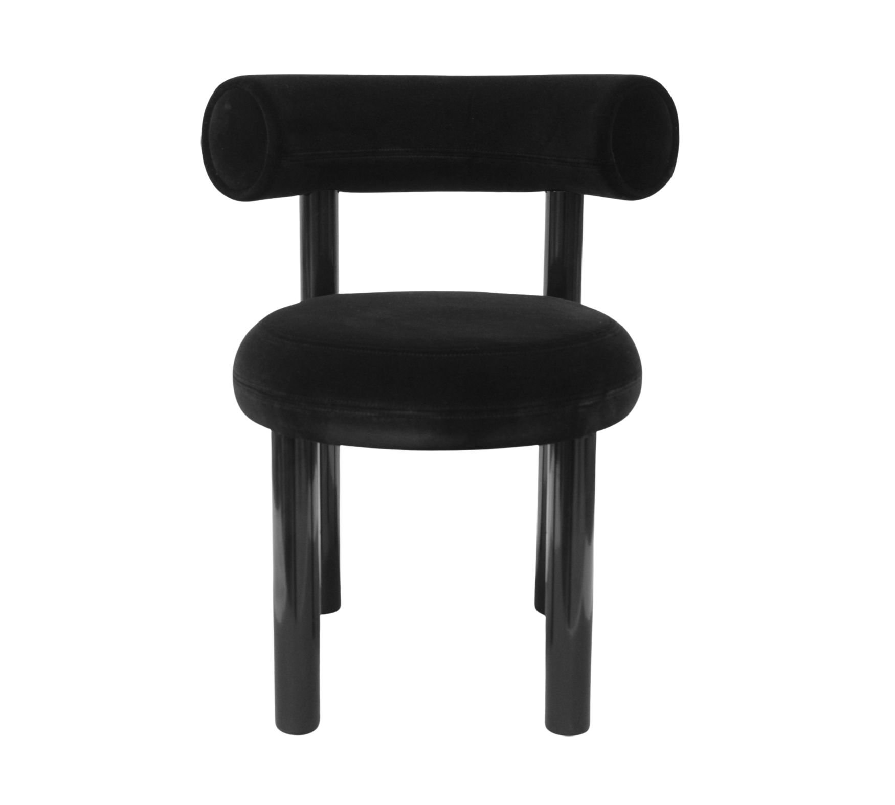 Fat Dining Chair Cassia 09 Schwarz