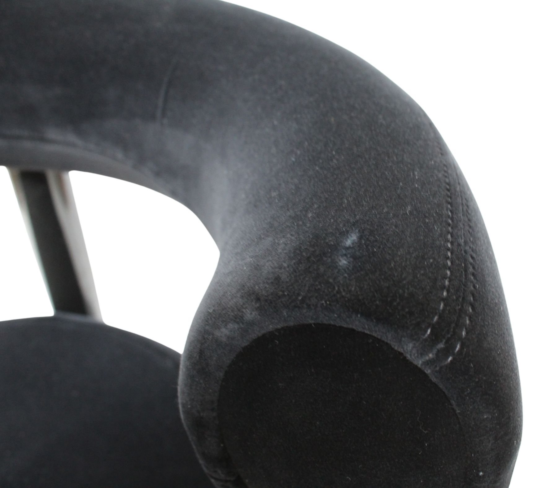 Fat Dining Chair Cassia 09 Schwarz
