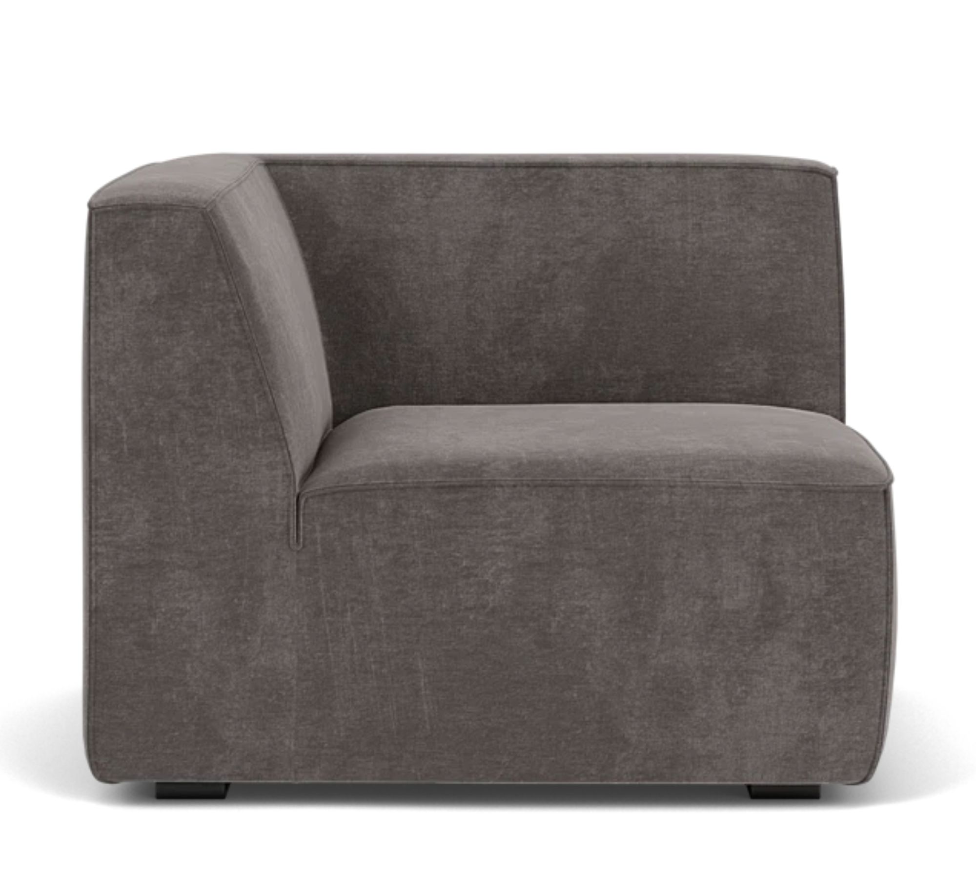 Dane 1-Seater Corner Module Left Danny Steel Grey