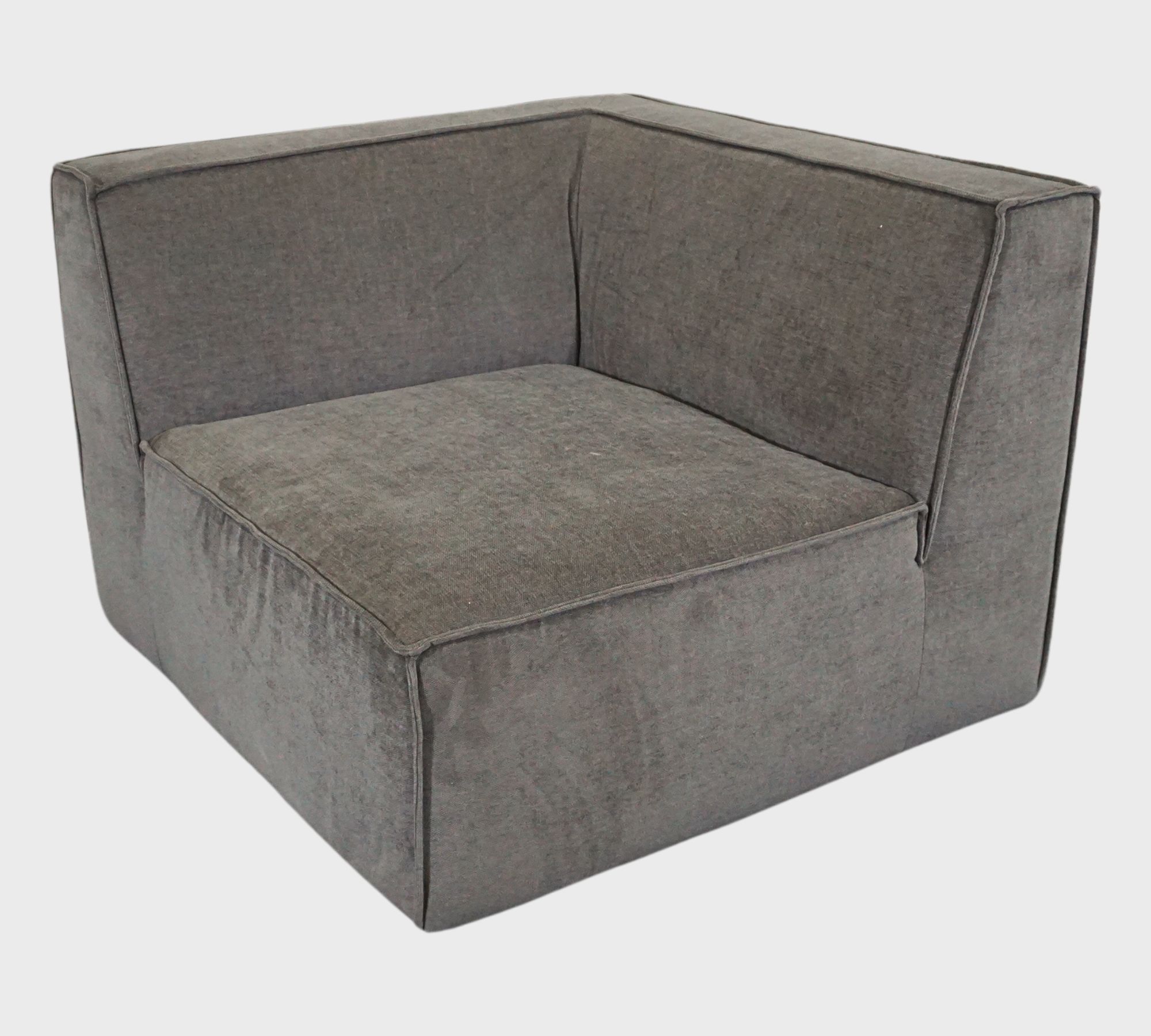 Dane 1-Seater Corner Module Left Danny Steel Grey