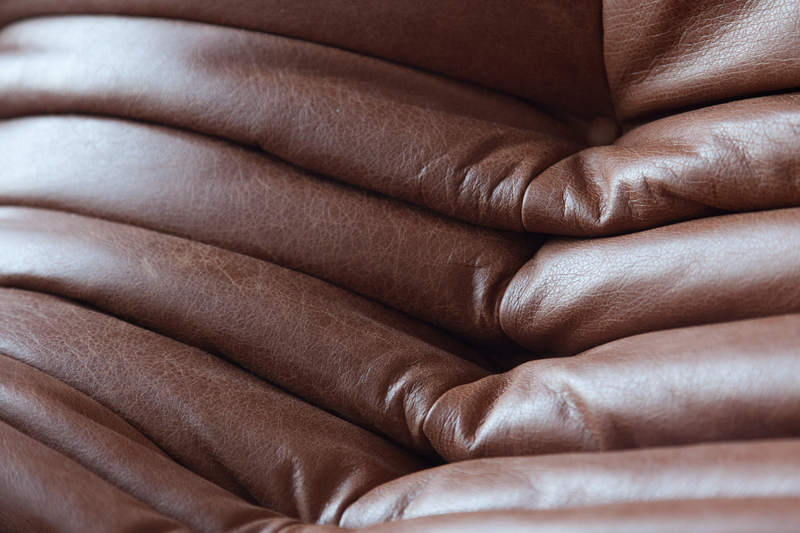 Togo Sofa 3-seater Pull-Up-Leather Kentucky Brown