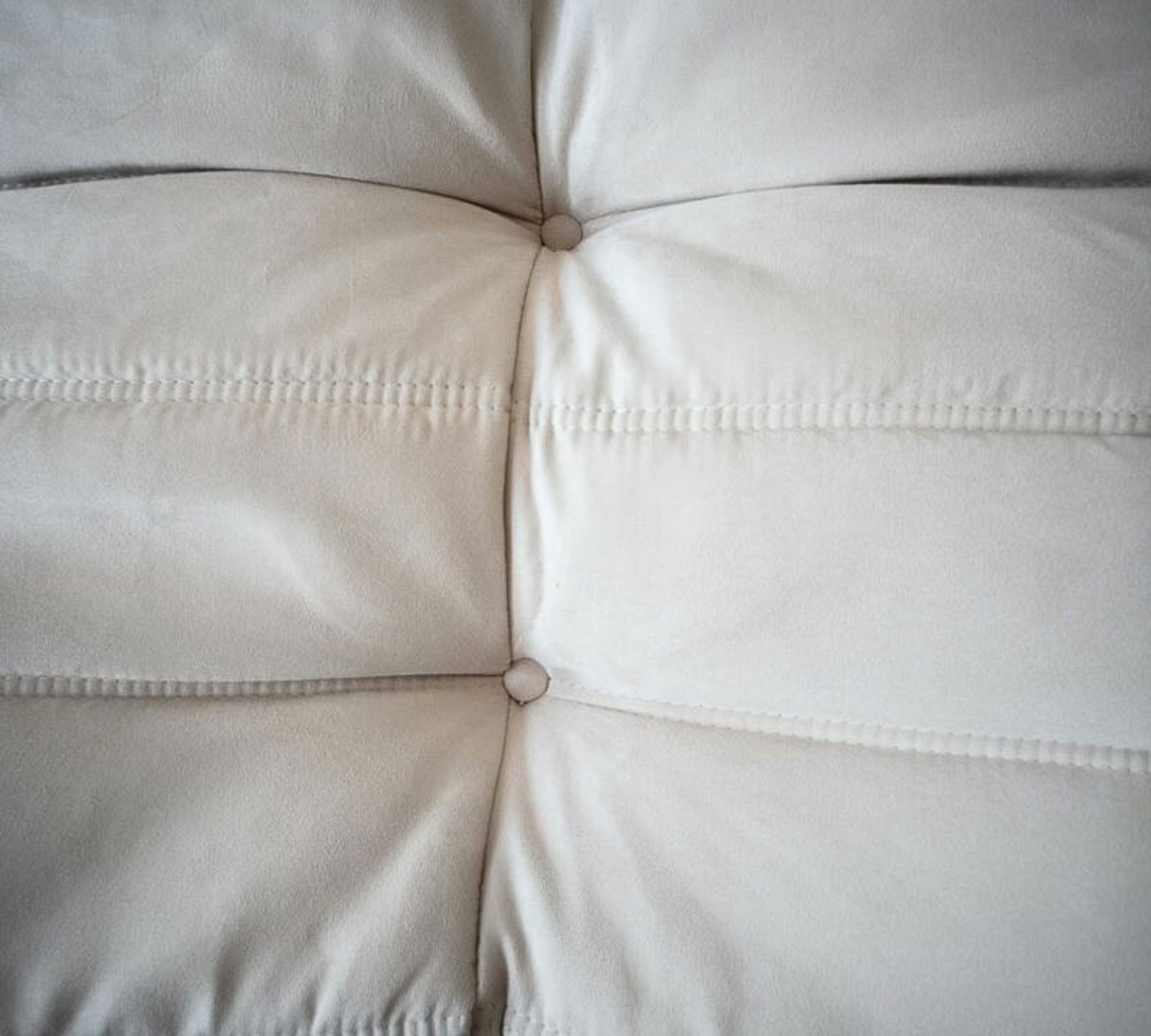 Togo Ottoman Faux Leather Light Beige