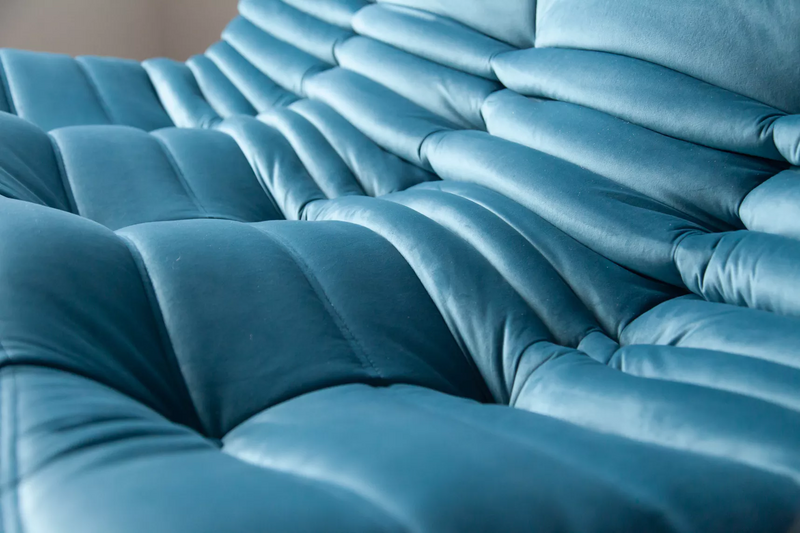 Togo Lounge Set 2-pc. Velvet Sea Blue