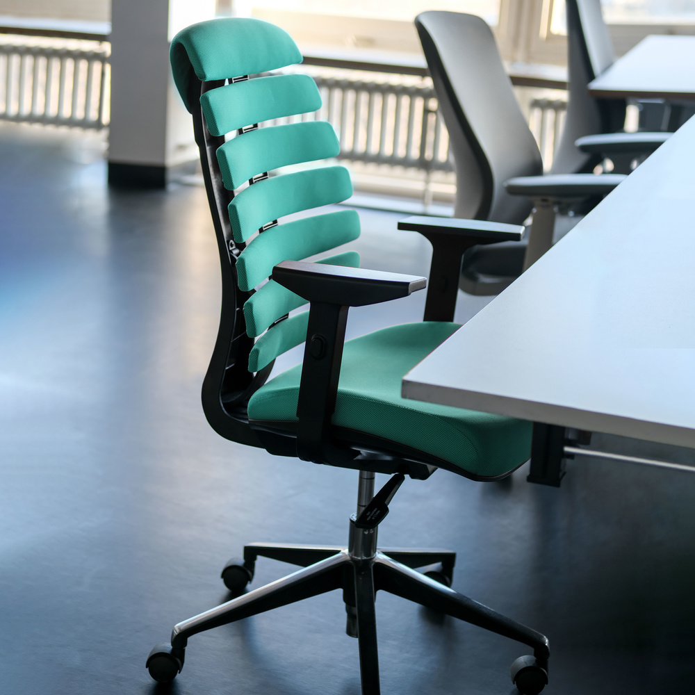ERGO LINE II office chair Swivel Fabric Turquoise