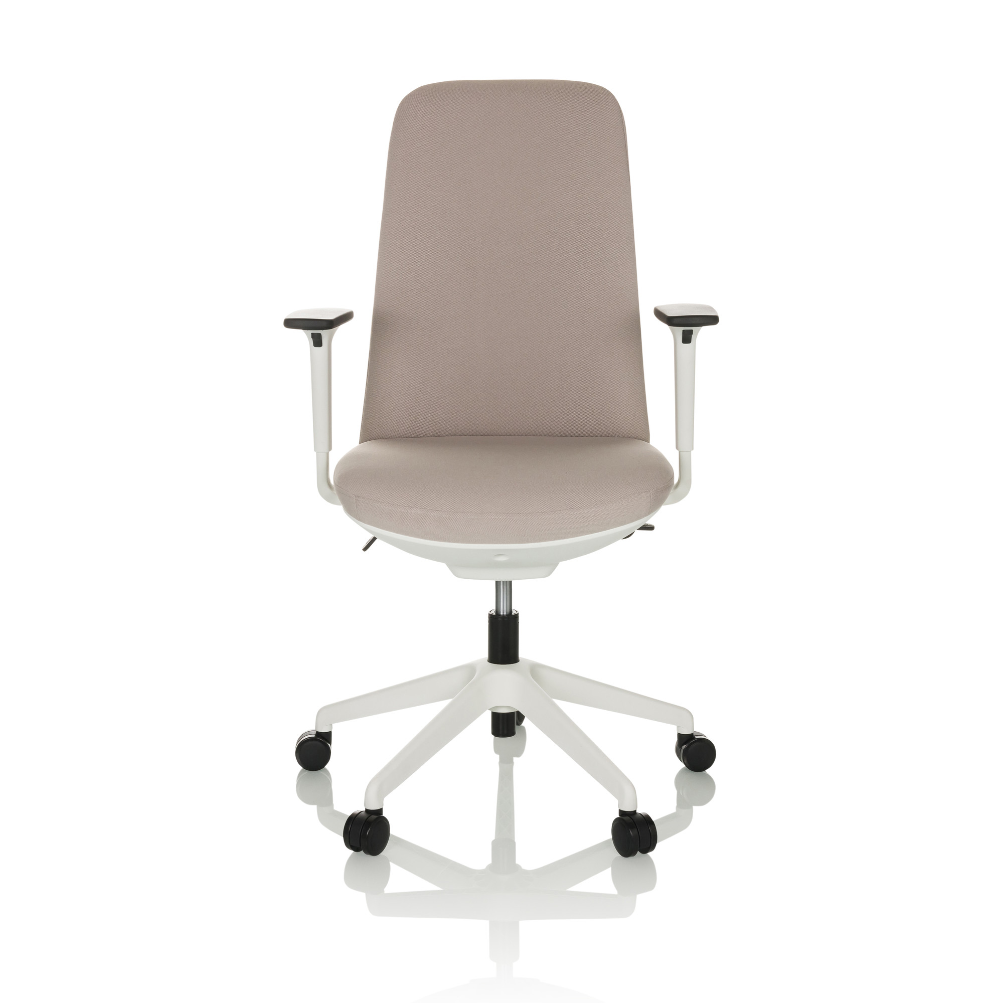 NESTORA Swivel Office Chair Fabric Beige