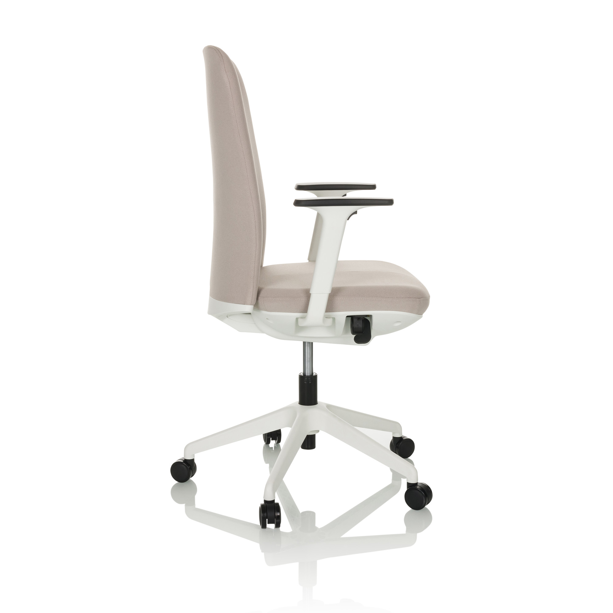 NESTORA Swivel Office Chair Fabric Beige