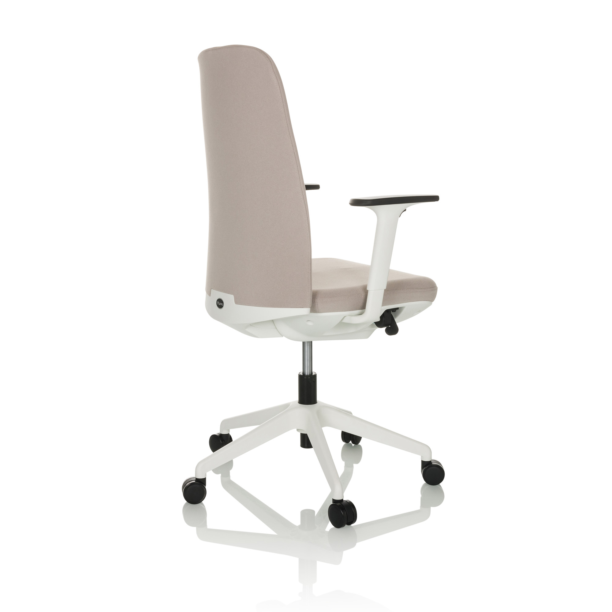 NESTORA Swivel Office Chair Fabric Beige