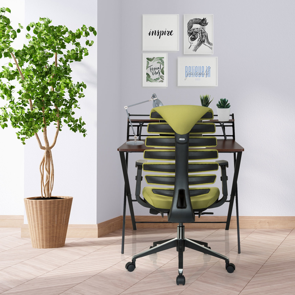 ERGO LINE II Office chair Swivel Fabric Green